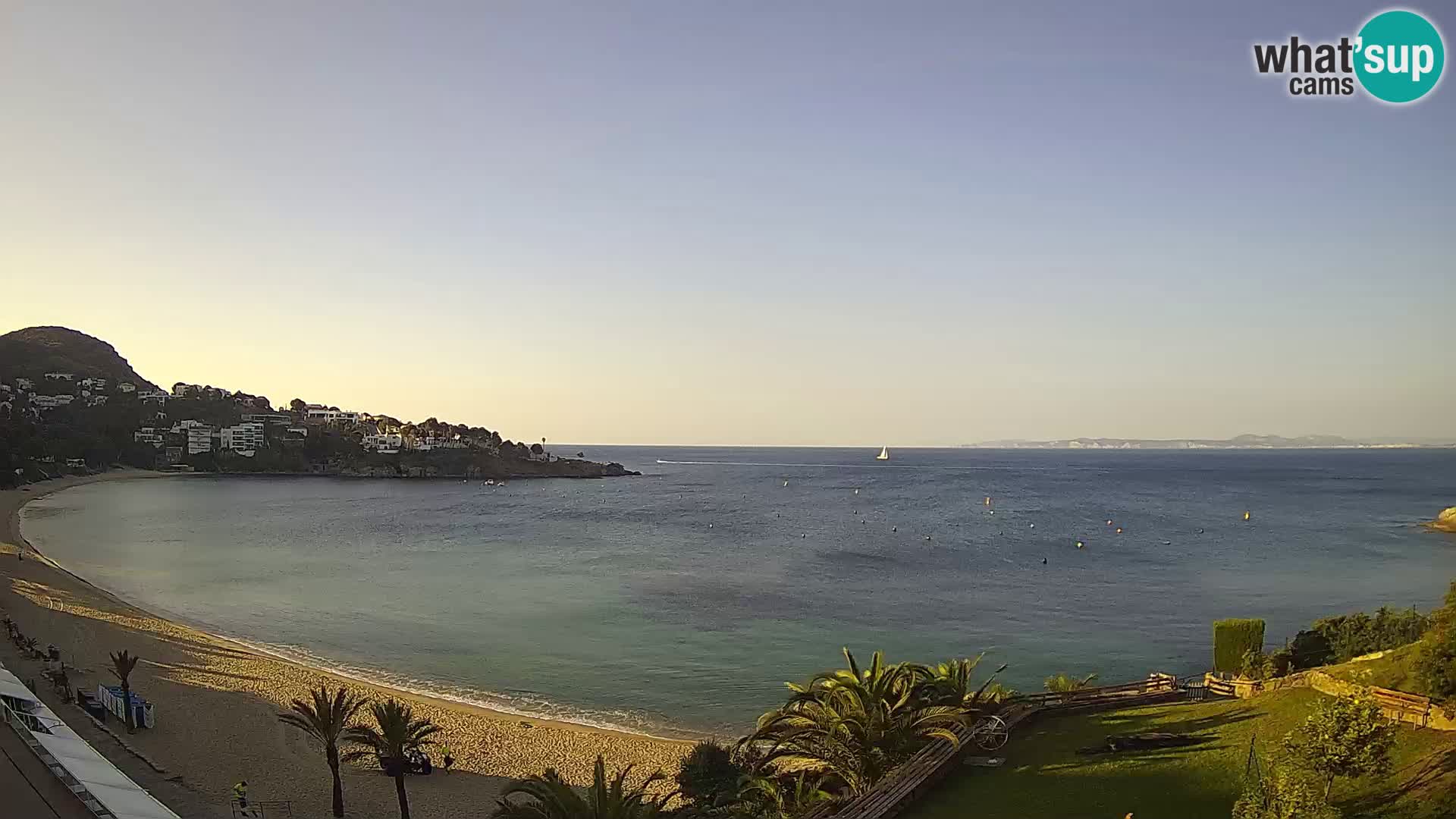 Plaža de l’Almadrava Spletna kamera Roses – Costa Brava – Španija