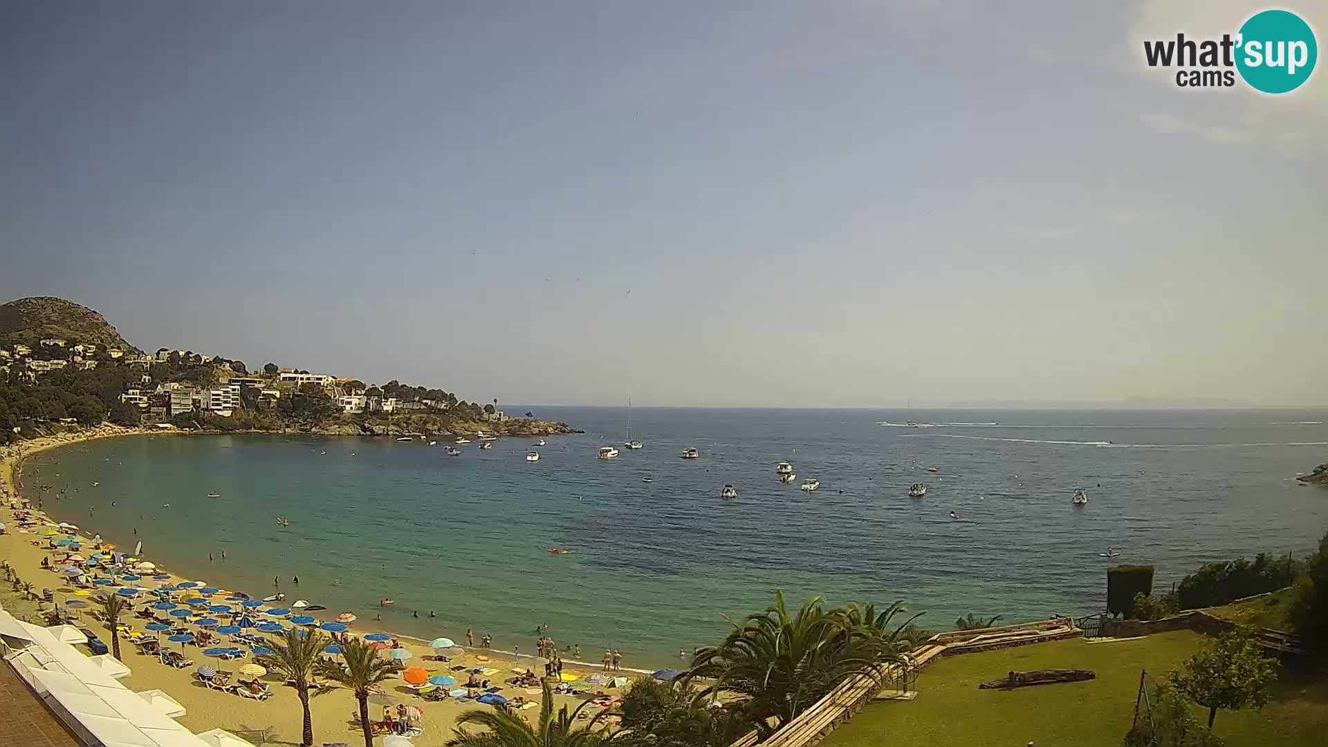 Platja de l’Almadrava beach Live Webcam Roses – Costa Brava – Spain