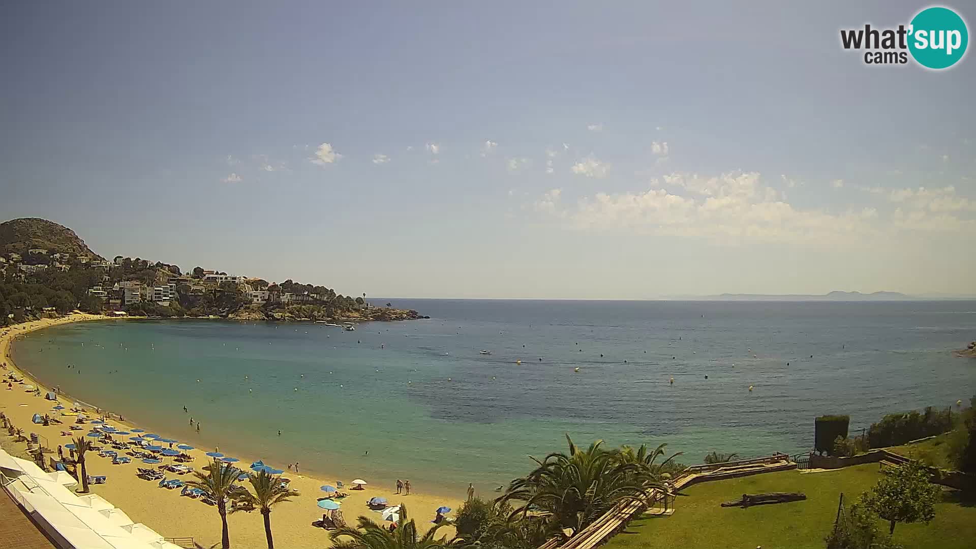 Plaža de l’Almadrava Spletna kamera Roses – Costa Brava – Španija