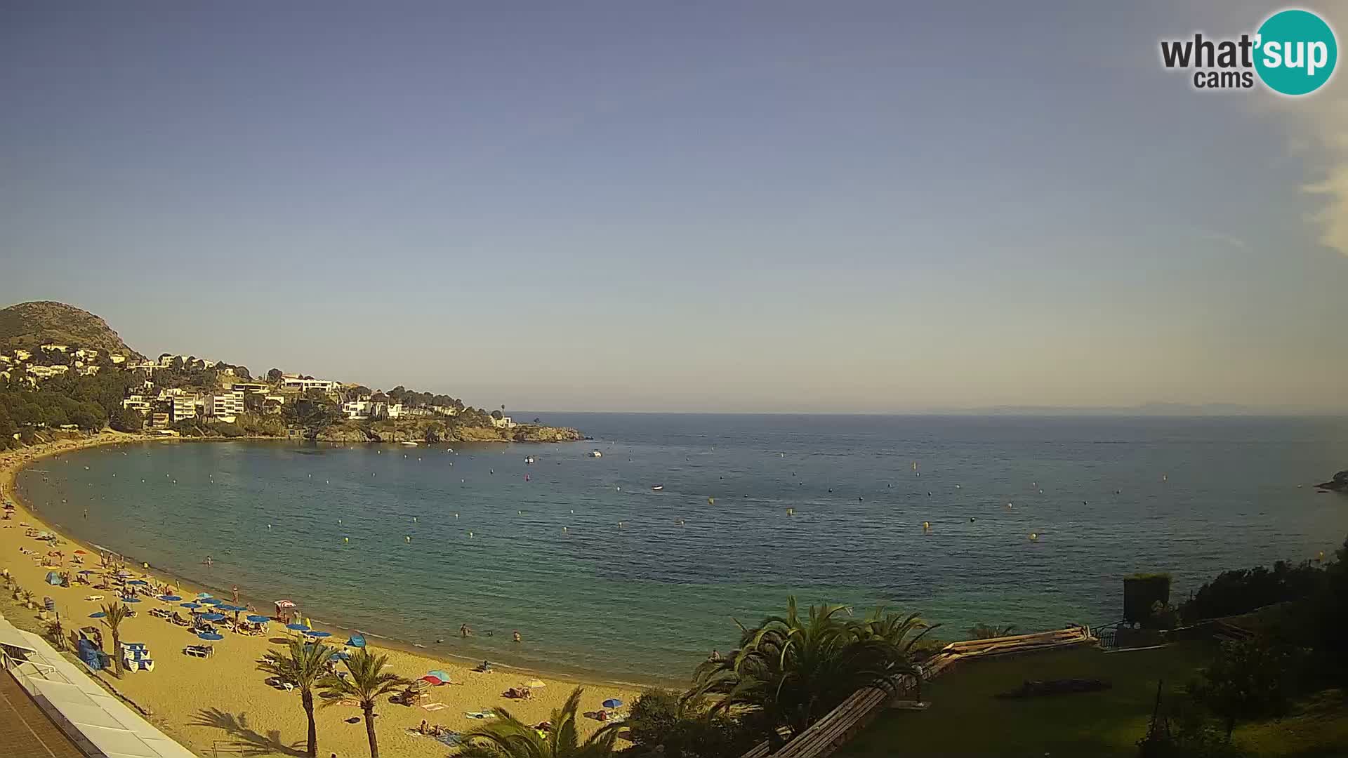 Platja de l’Almadrava beach Live Webcam Roses – Costa Brava – Spain