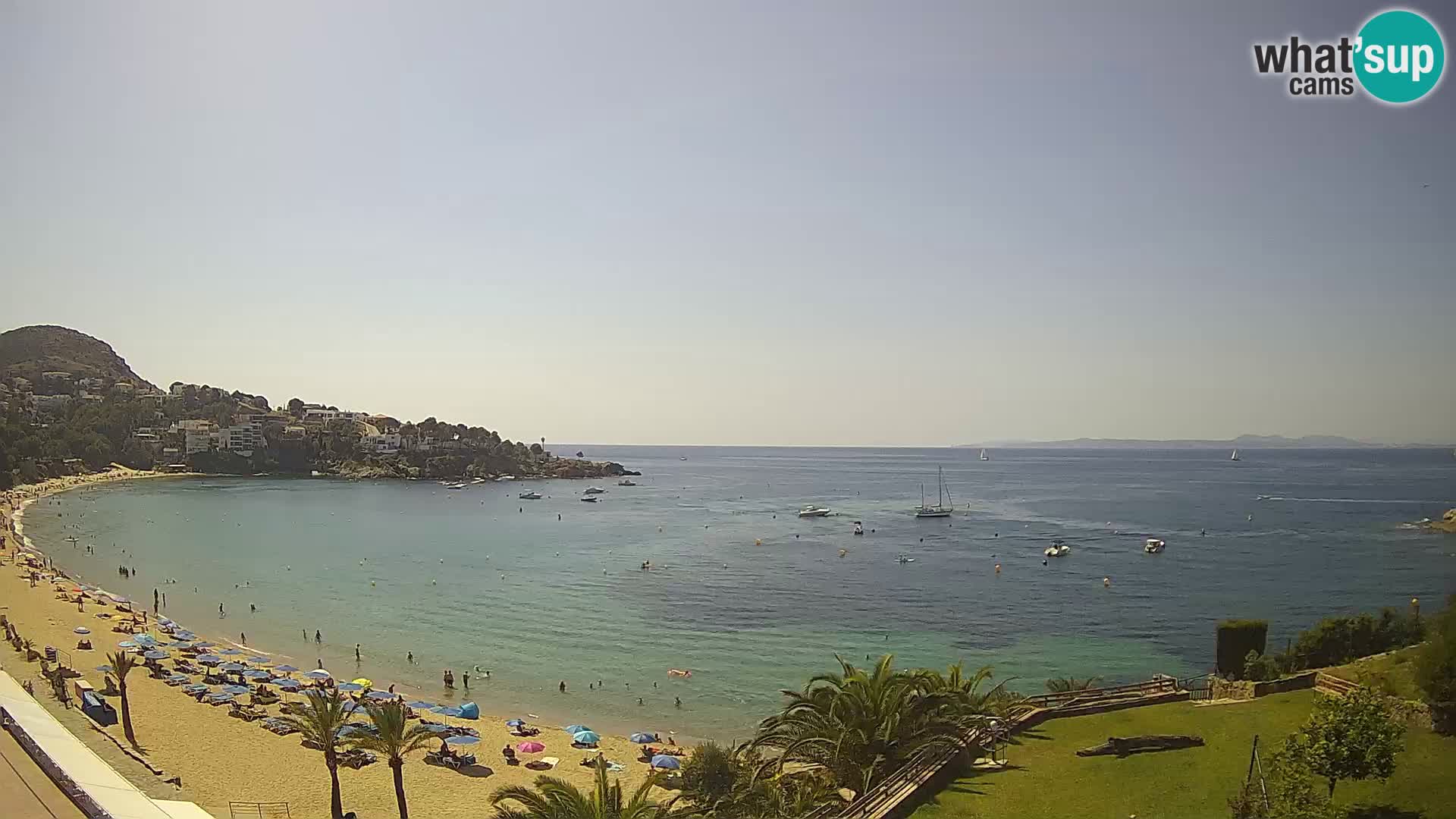 Plaža de l’Almadrava Spletna kamera Roses – Costa Brava – Španija