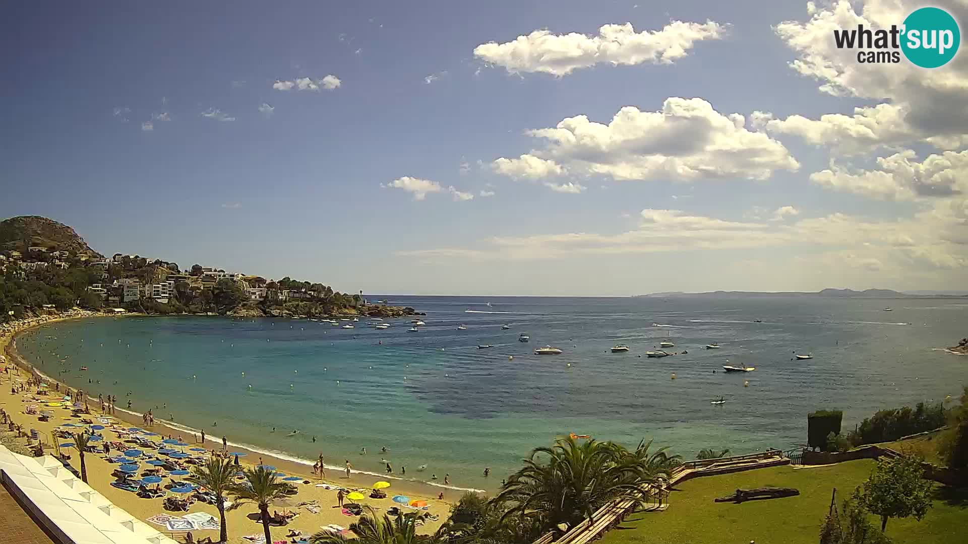 Platja de l’Almadrava beach Live Webcam Roses – Costa Brava – Spain