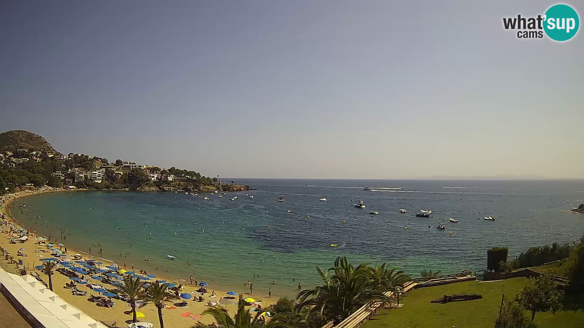 Plaža de l’Almadrava Spletna kamera Roses – Costa Brava – Španija