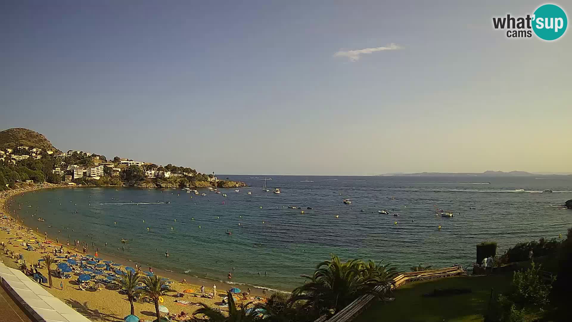 Plaža de l’Almadrava Spletna kamera Roses – Costa Brava – Španija