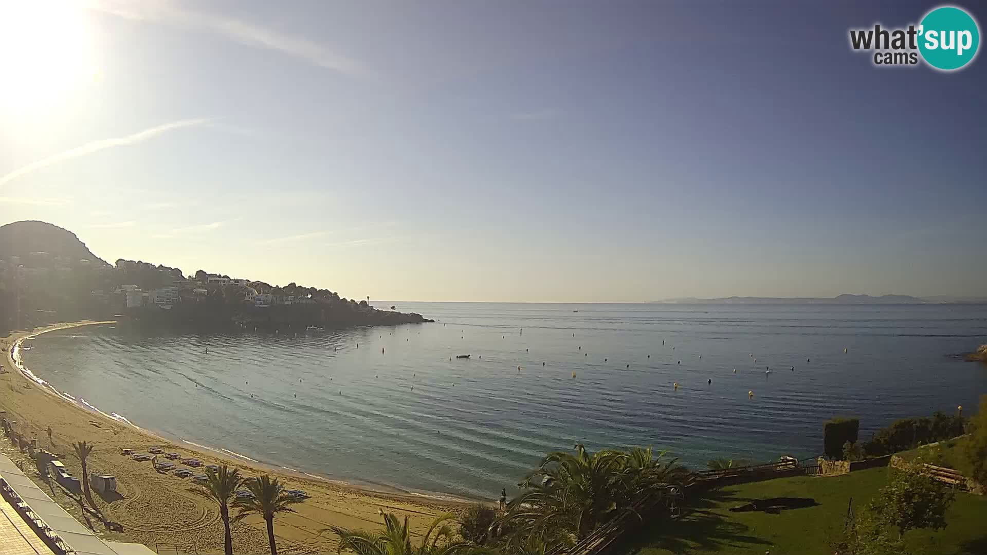 Plaža de l’Almadrava Spletna kamera Roses – Costa Brava – Španija