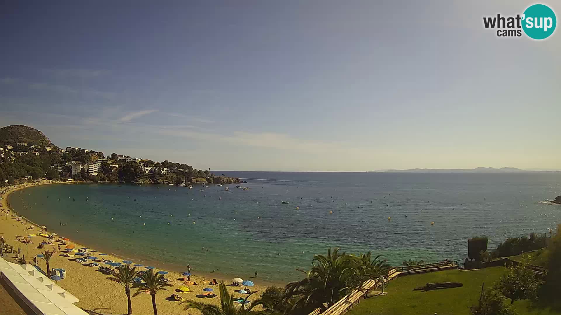 Plaža de l’Almadrava Spletna kamera Roses – Costa Brava – Španija