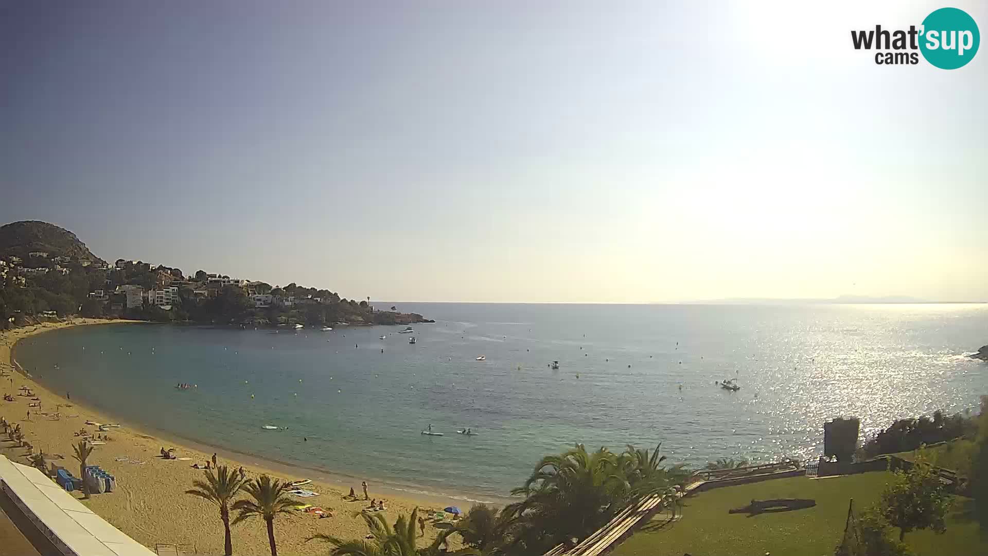 Plaža de l’Almadrava Spletna kamera Roses – Costa Brava – Španija