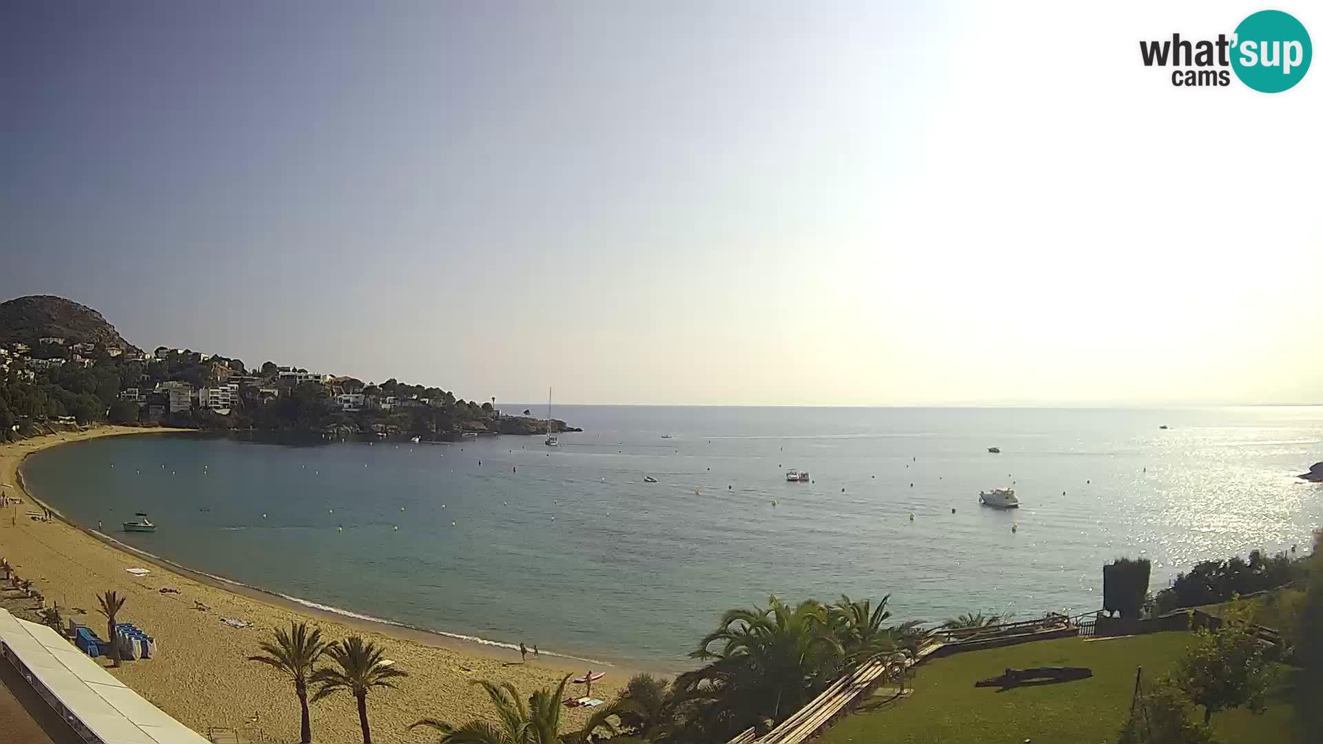 Platja de l’Almadrava beach Live Webcam Roses – Costa Brava – Spain
