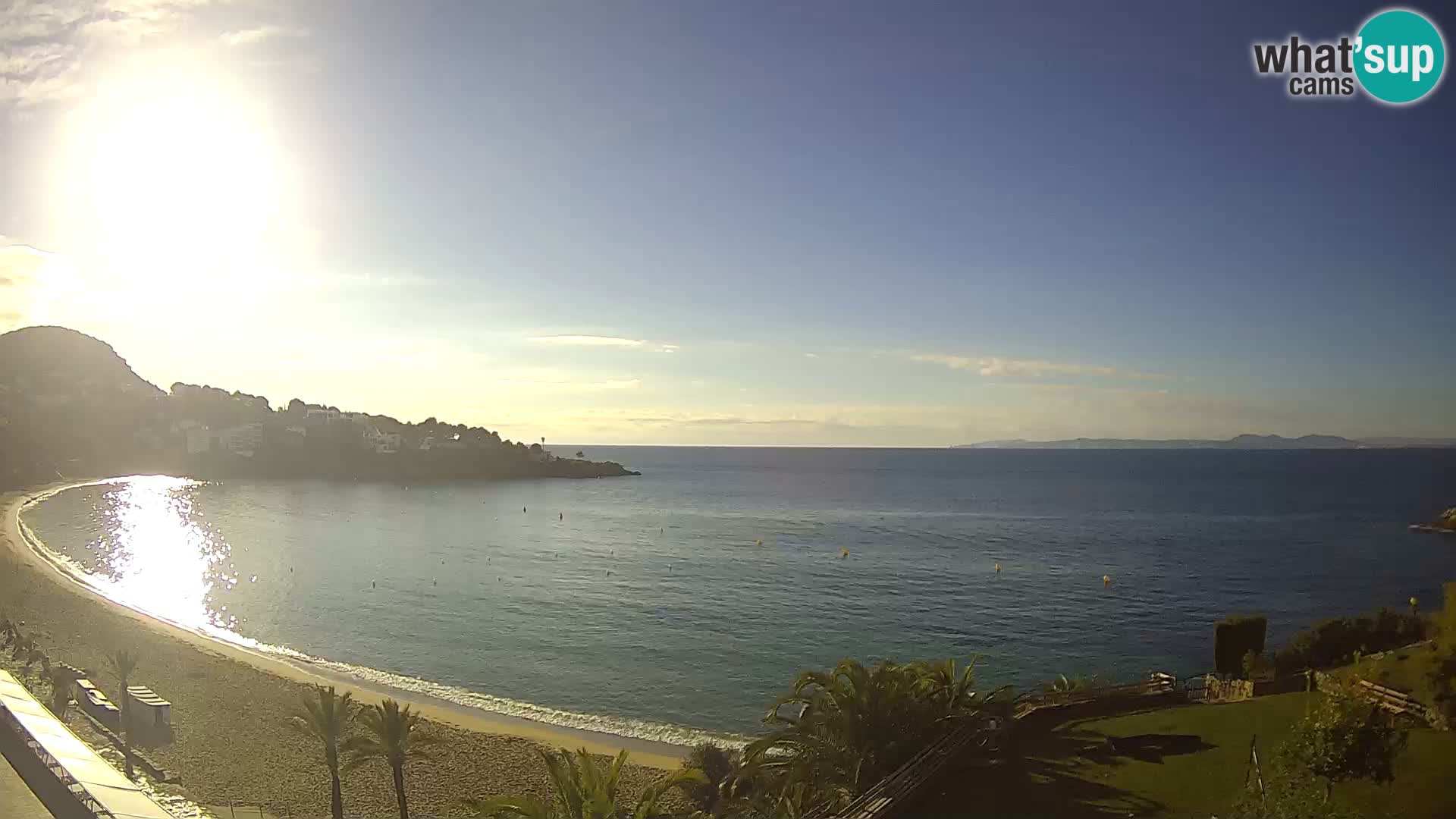Plaža de l’Almadrava Spletna kamera Roses – Costa Brava – Španija