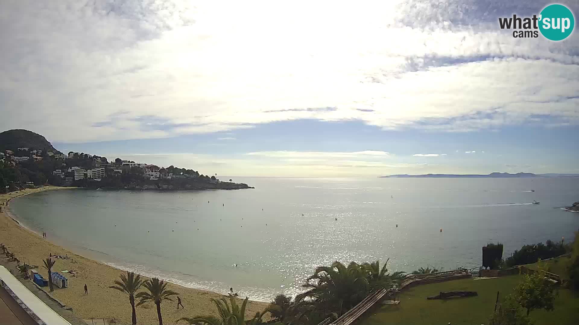 Plaža de l’Almadrava Spletna kamera Roses – Costa Brava – Španija