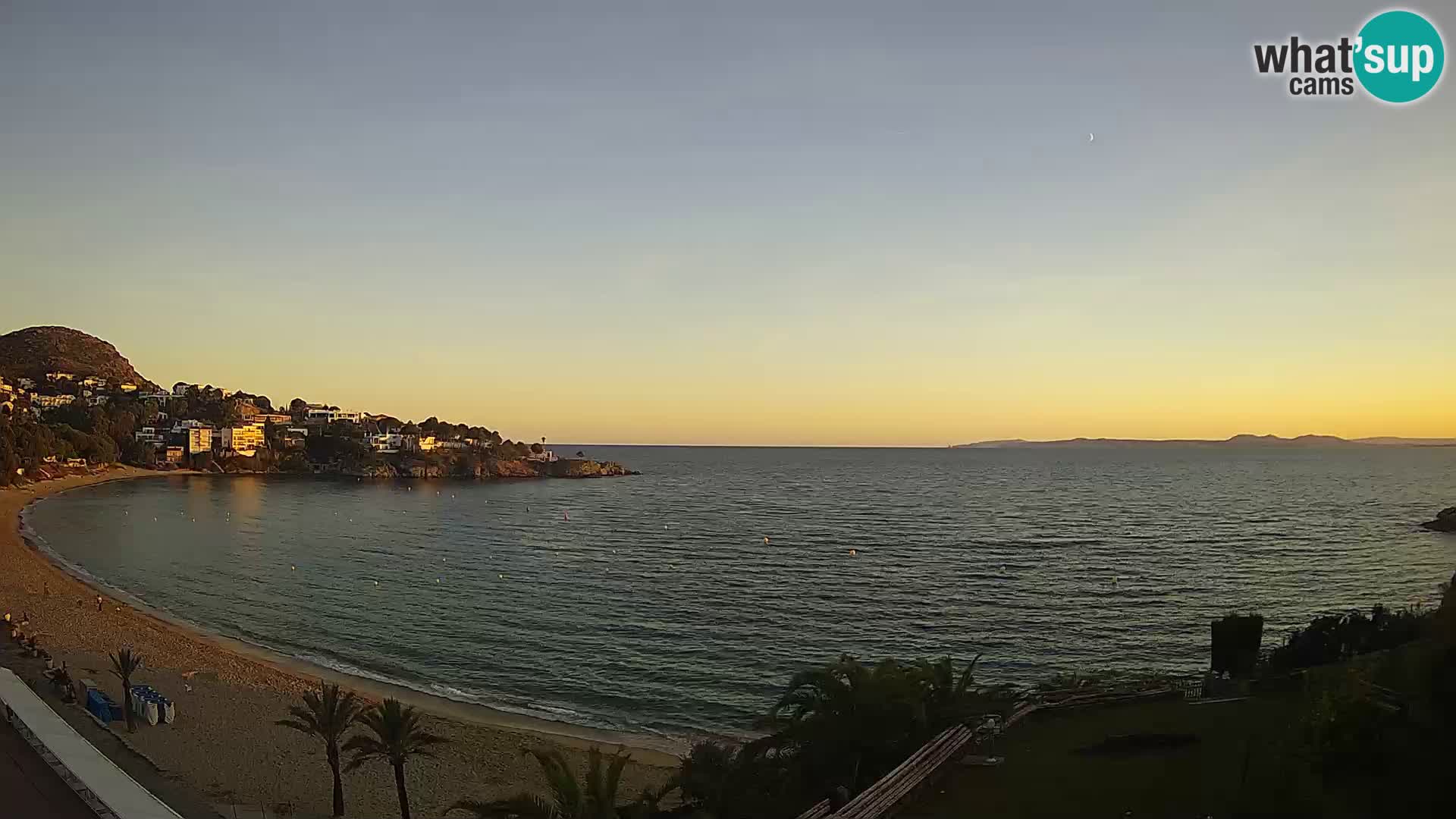 Playa de l’Almadrava camera en vivo Roses – Costa Brava – Espana