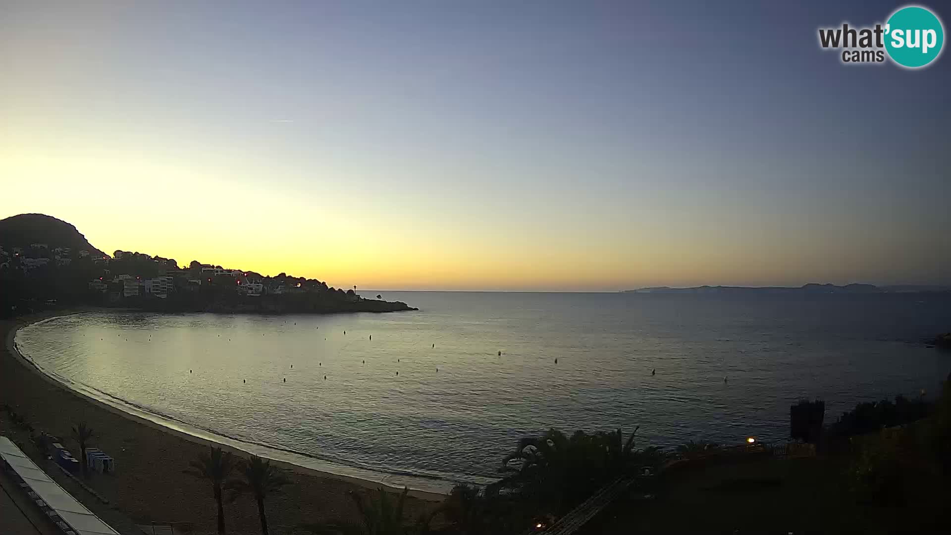 Plaža de l’Almadrava Spletna kamera Roses – Costa Brava – Španija
