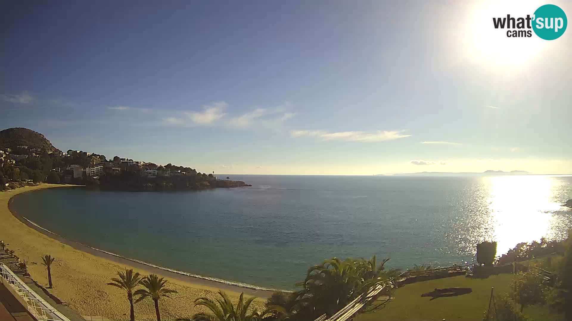 Plaža de l’Almadrava Spletna kamera Roses – Costa Brava – Španija