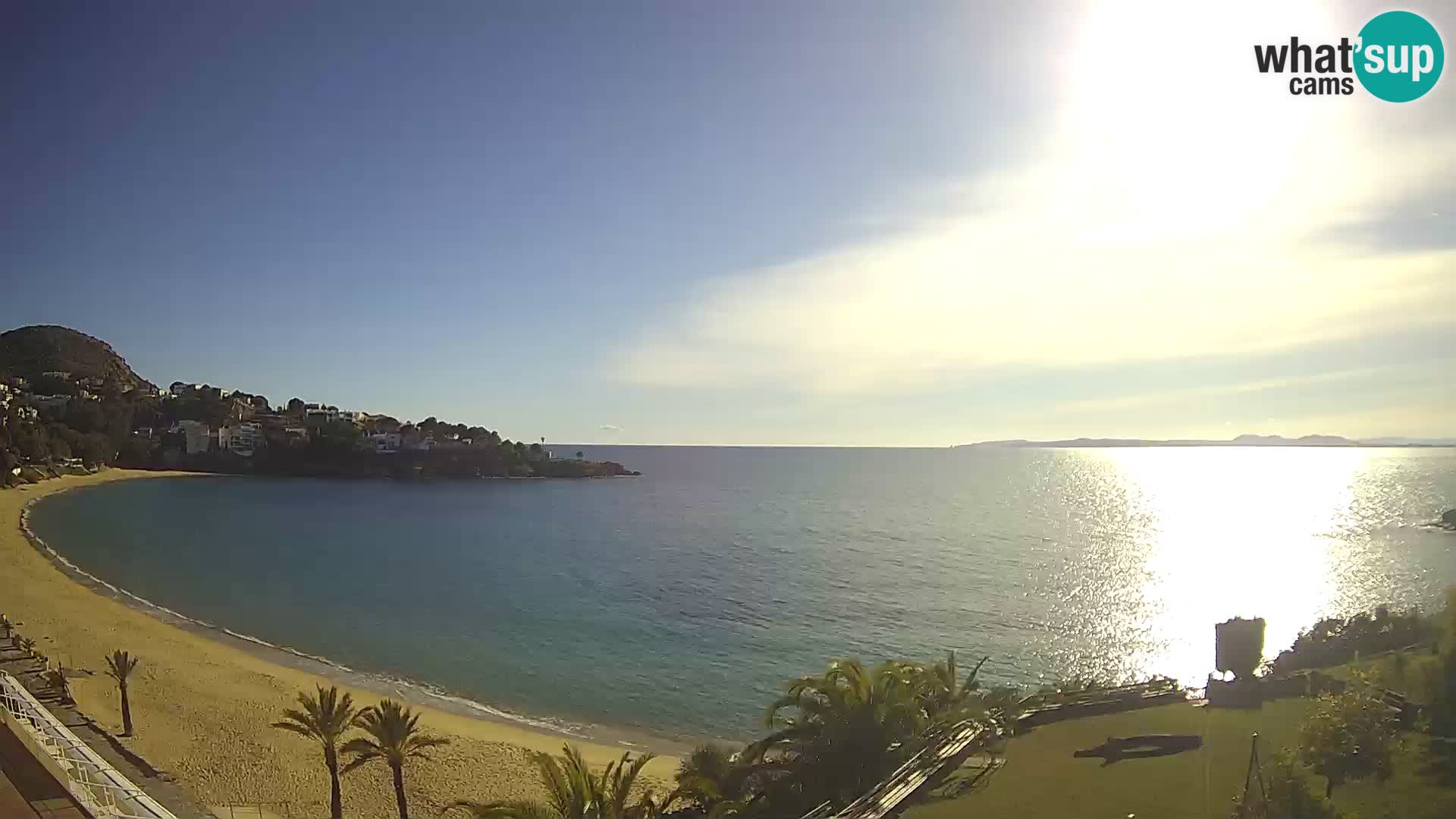 Playa de l’Almadrava camera en vivo Roses – Costa Brava – Espana