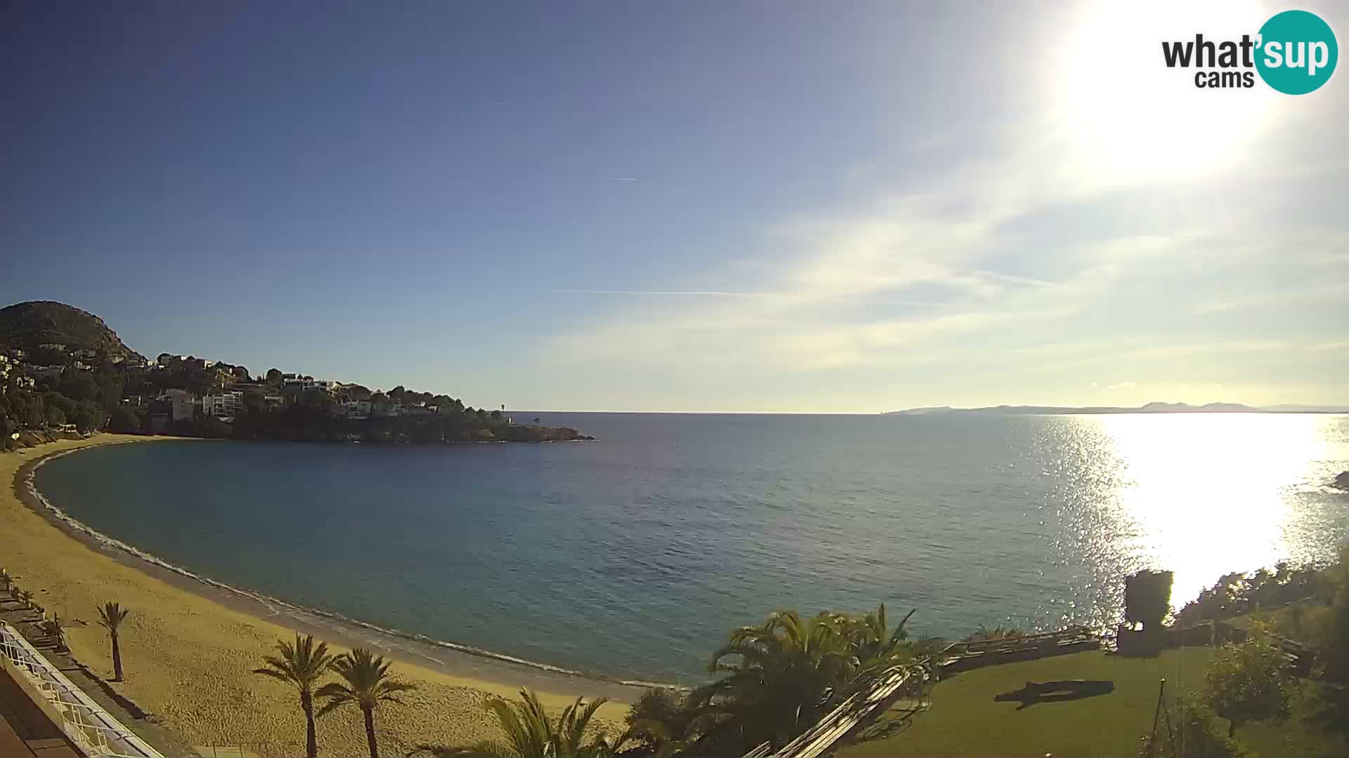 Plaža de l’Almadrava Spletna kamera Roses – Costa Brava – Španija