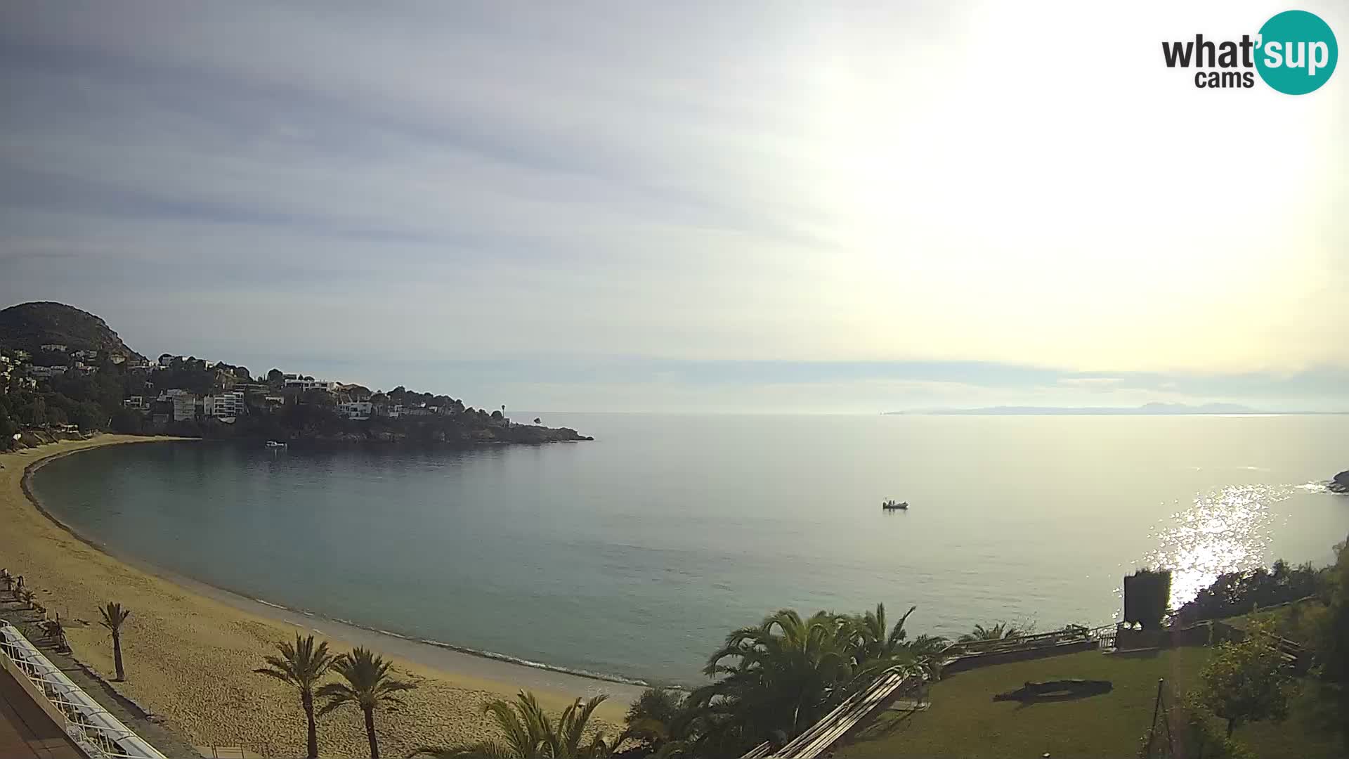 Plaža de l’Almadrava Spletna kamera Roses – Costa Brava – Španija