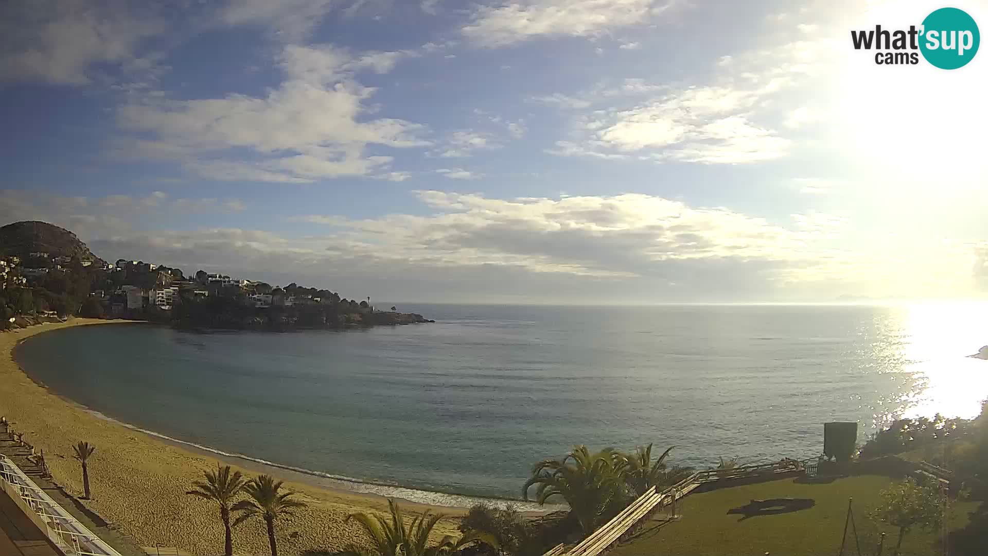 Playa de l’Almadrava camera en vivo Roses – Costa Brava – Espana