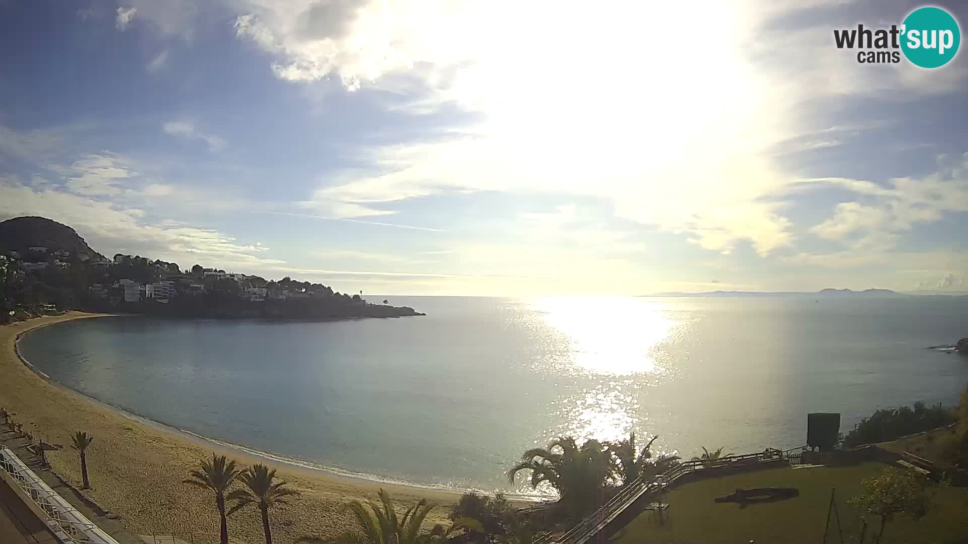 Plage de l’Almadrava Livecam Roses – Costa Brava – Espagne