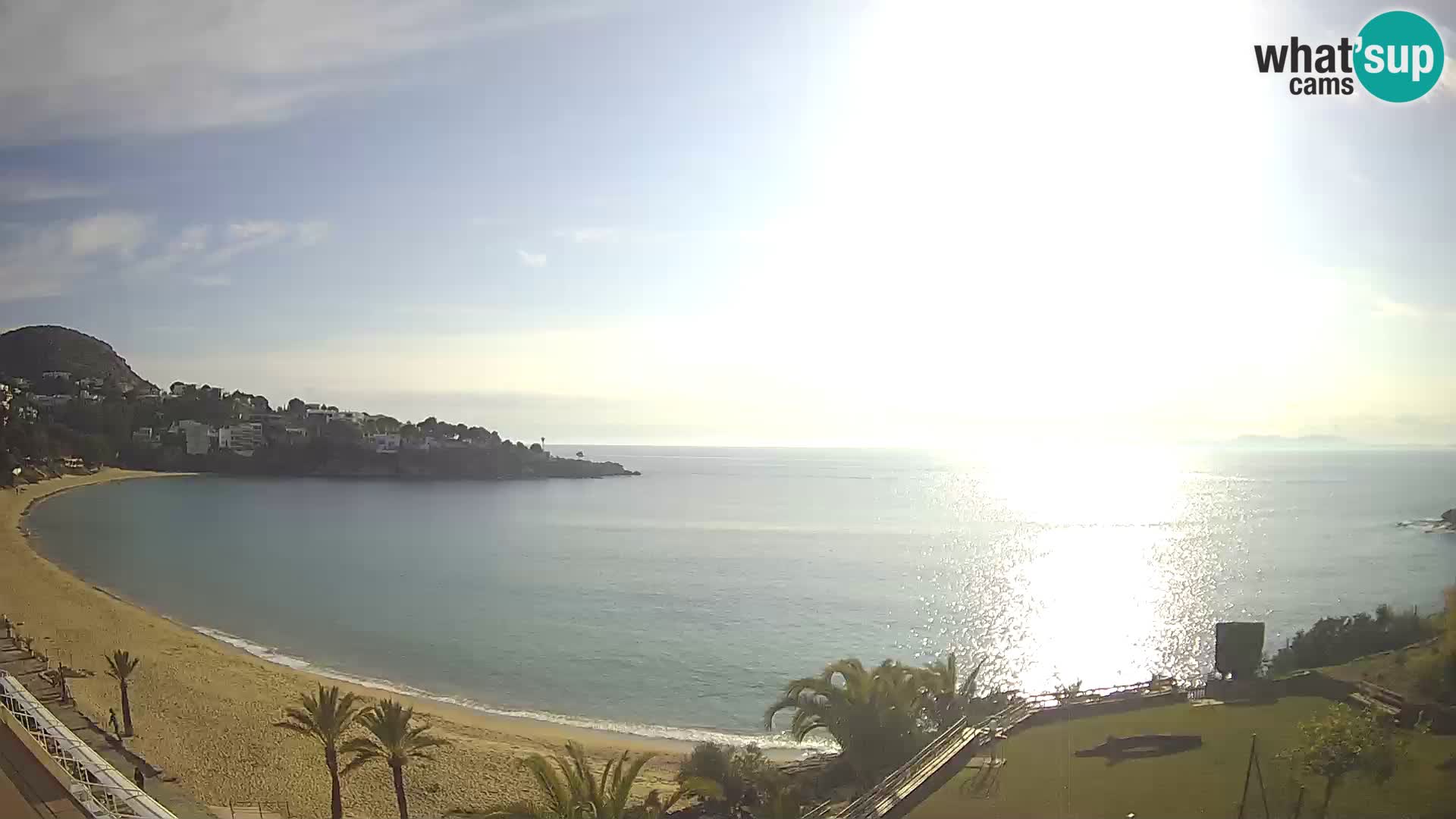 Plaža de l’Almadrava Spletna kamera Roses – Costa Brava – Španija