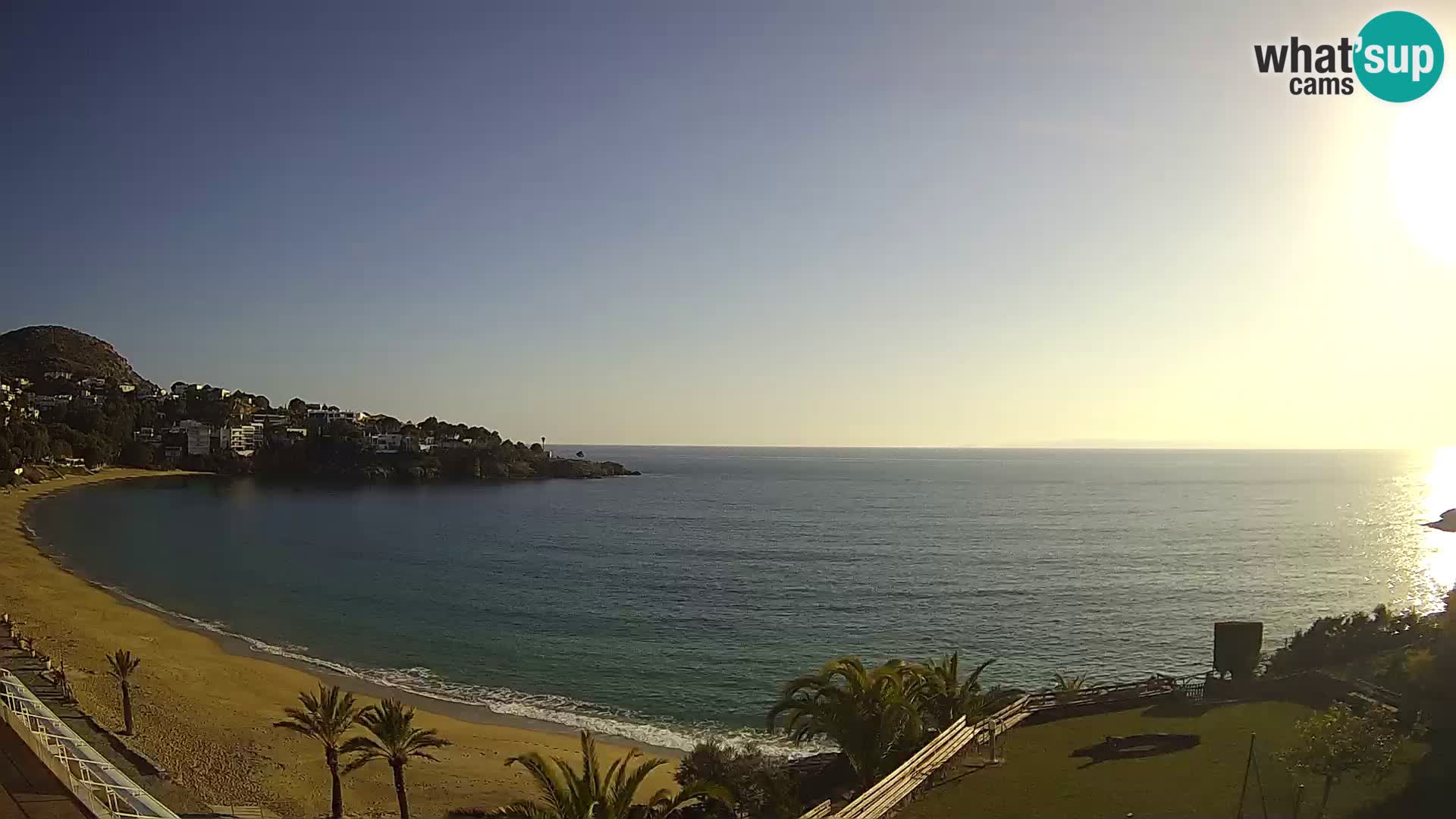 Platja de l’Almadrava Strand Webcam Roses – Costa Brava – Spanien