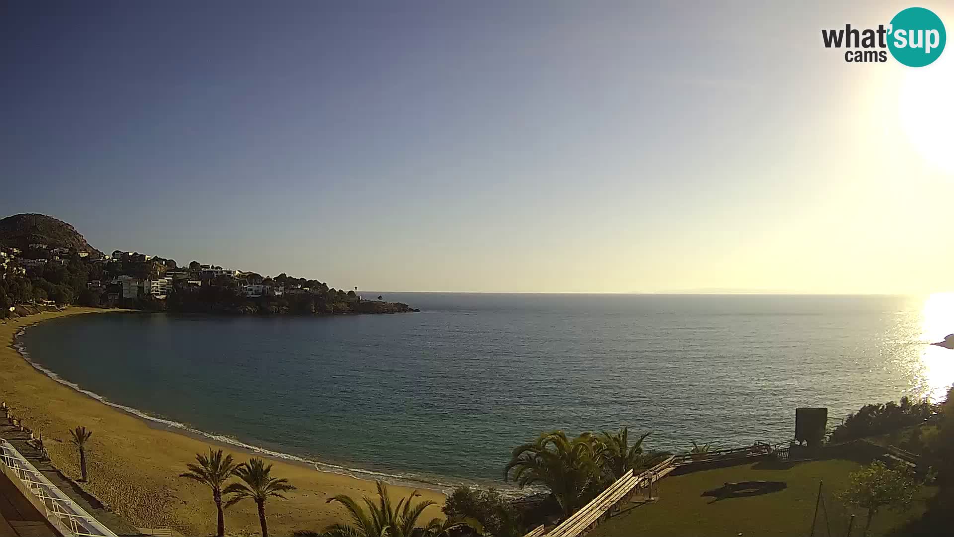 Platja de l’Almadrava Strand Webcam Roses – Costa Brava – Spanien