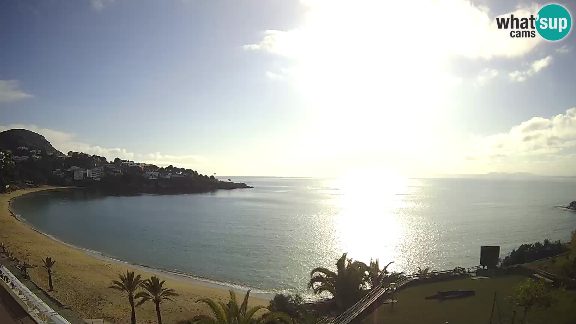 Plaža de l’Almadrava Spletna kamera Roses – Costa Brava – Španija