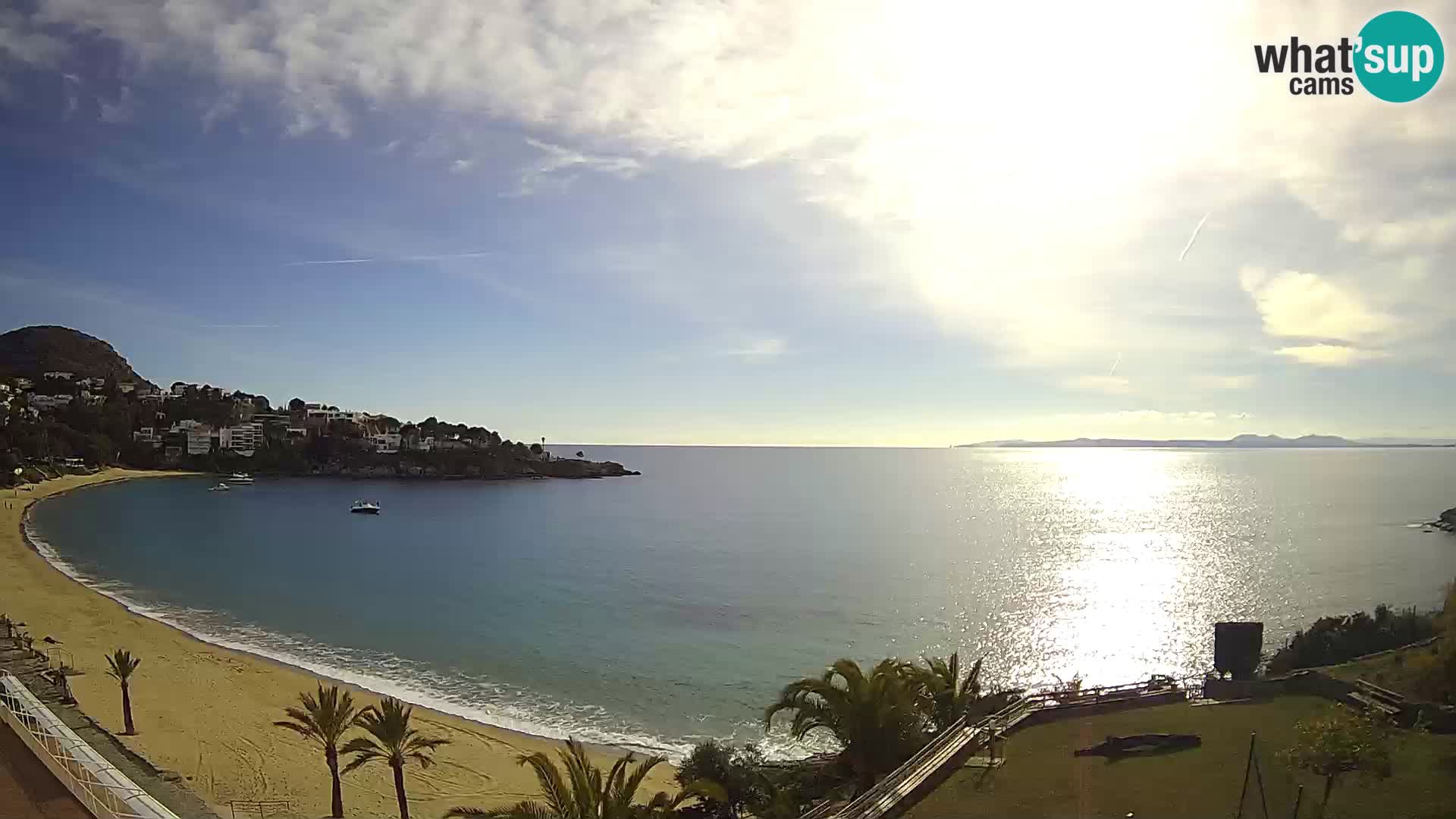 Playa de l’Almadrava camera en vivo Roses – Costa Brava – Espana