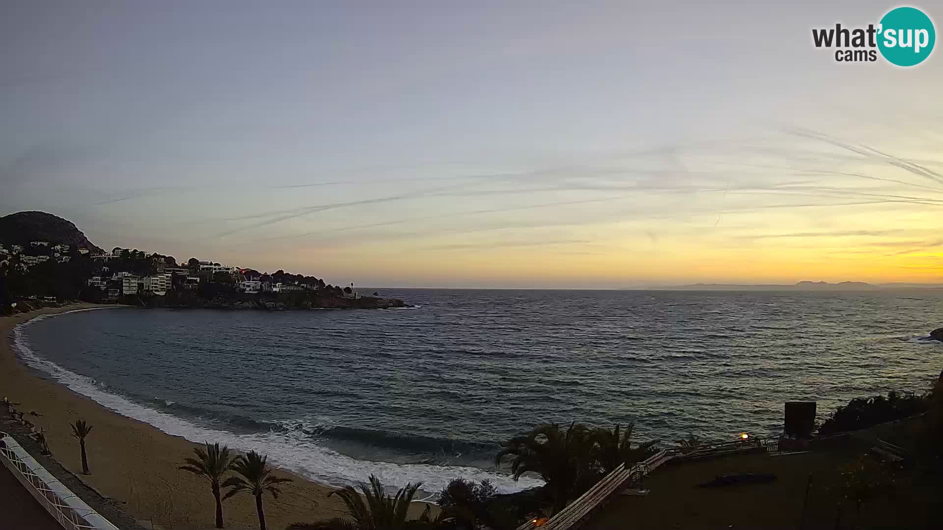 Plaža de l’Almadrava Spletna kamera Roses – Costa Brava – Španija