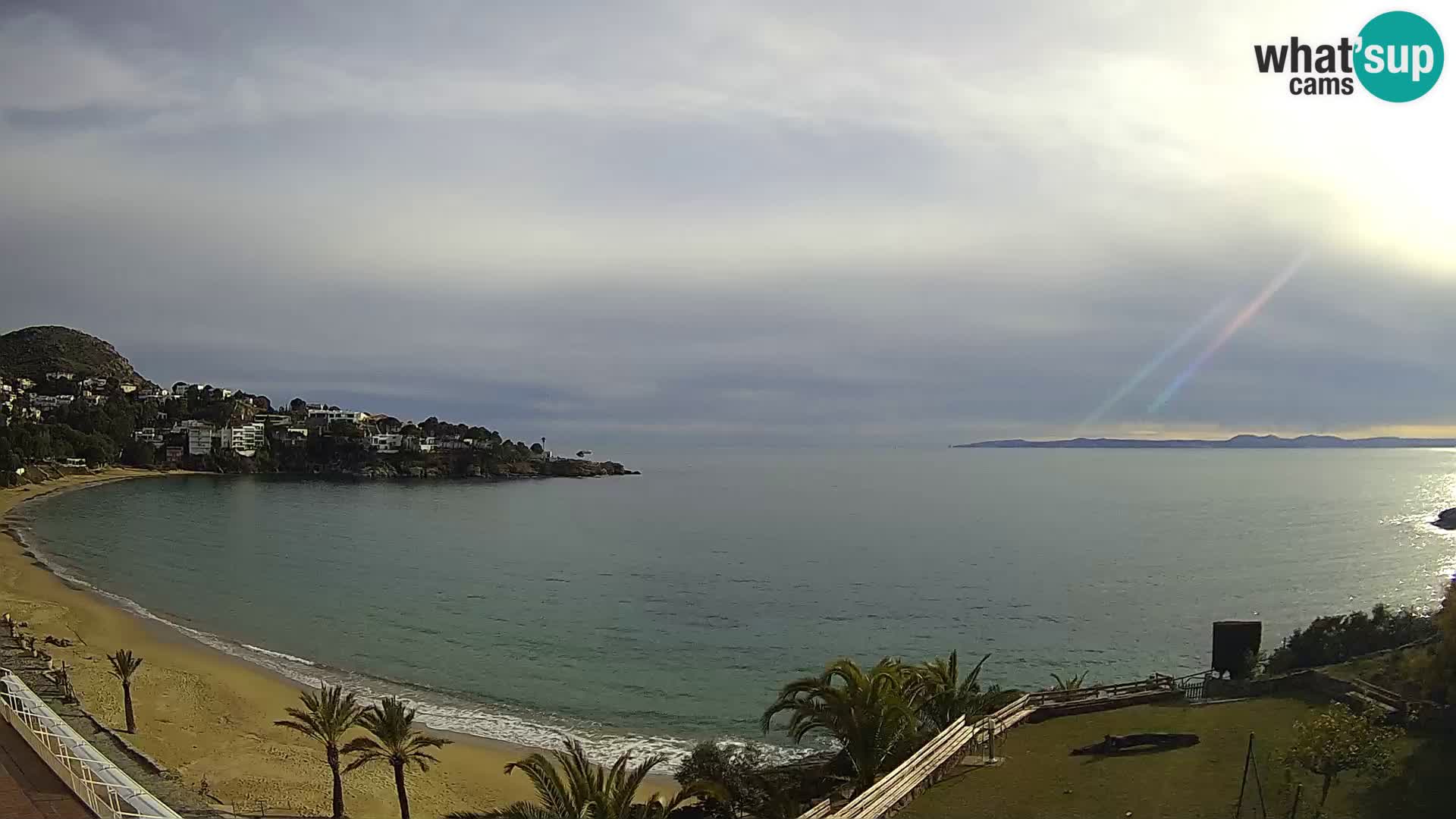 Plaža de l’Almadrava Spletna kamera Roses – Costa Brava – Španija
