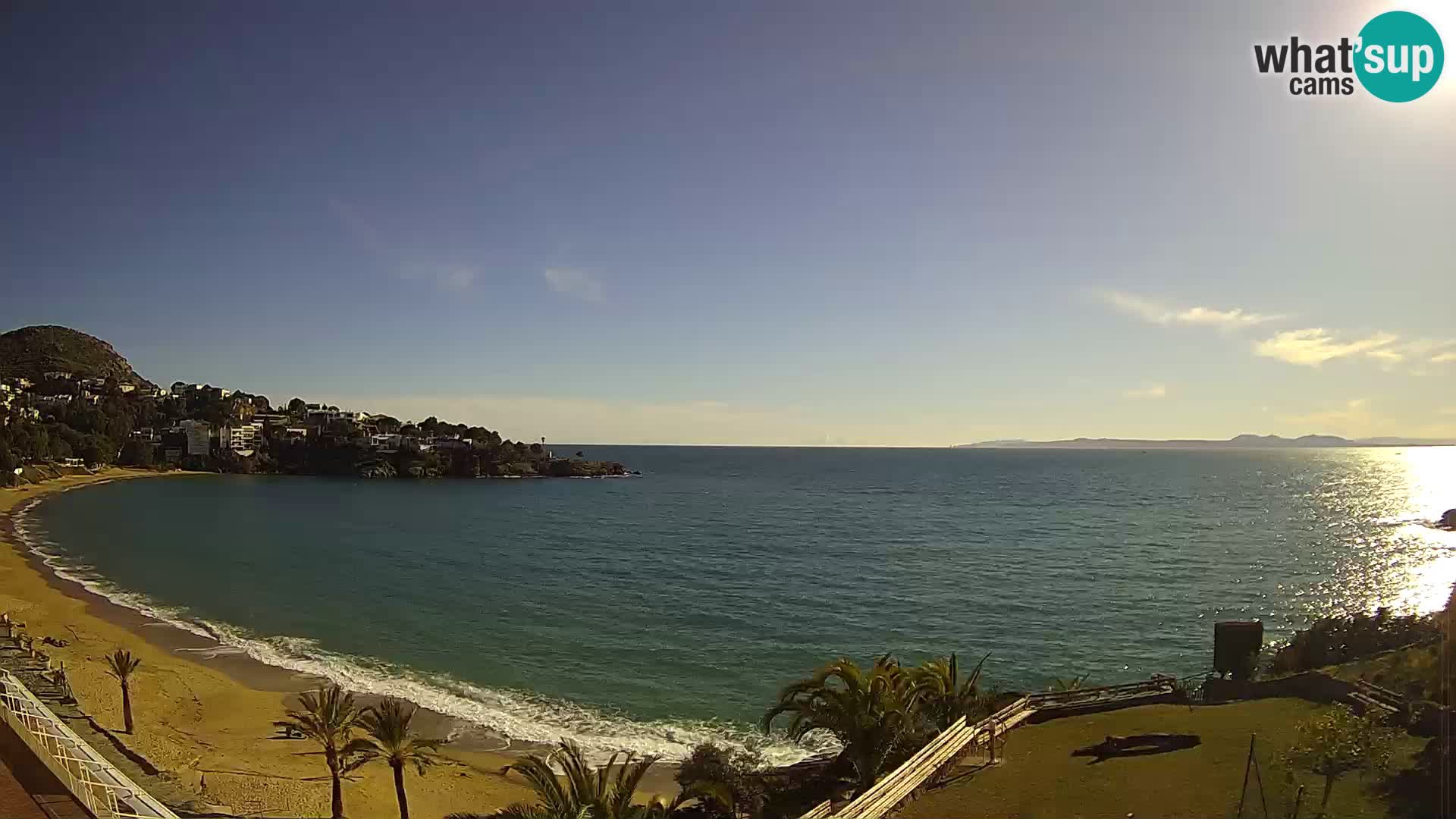 Platja de l’Almadrava Strand Webcam Roses – Costa Brava – Spanien