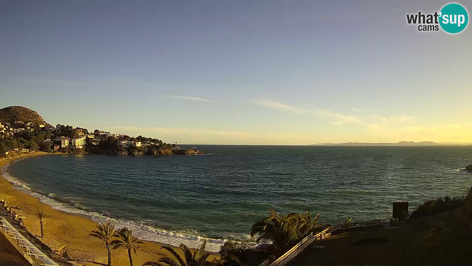Plage de l’Almadrava Livecam Roses – Costa Brava – Espagne
