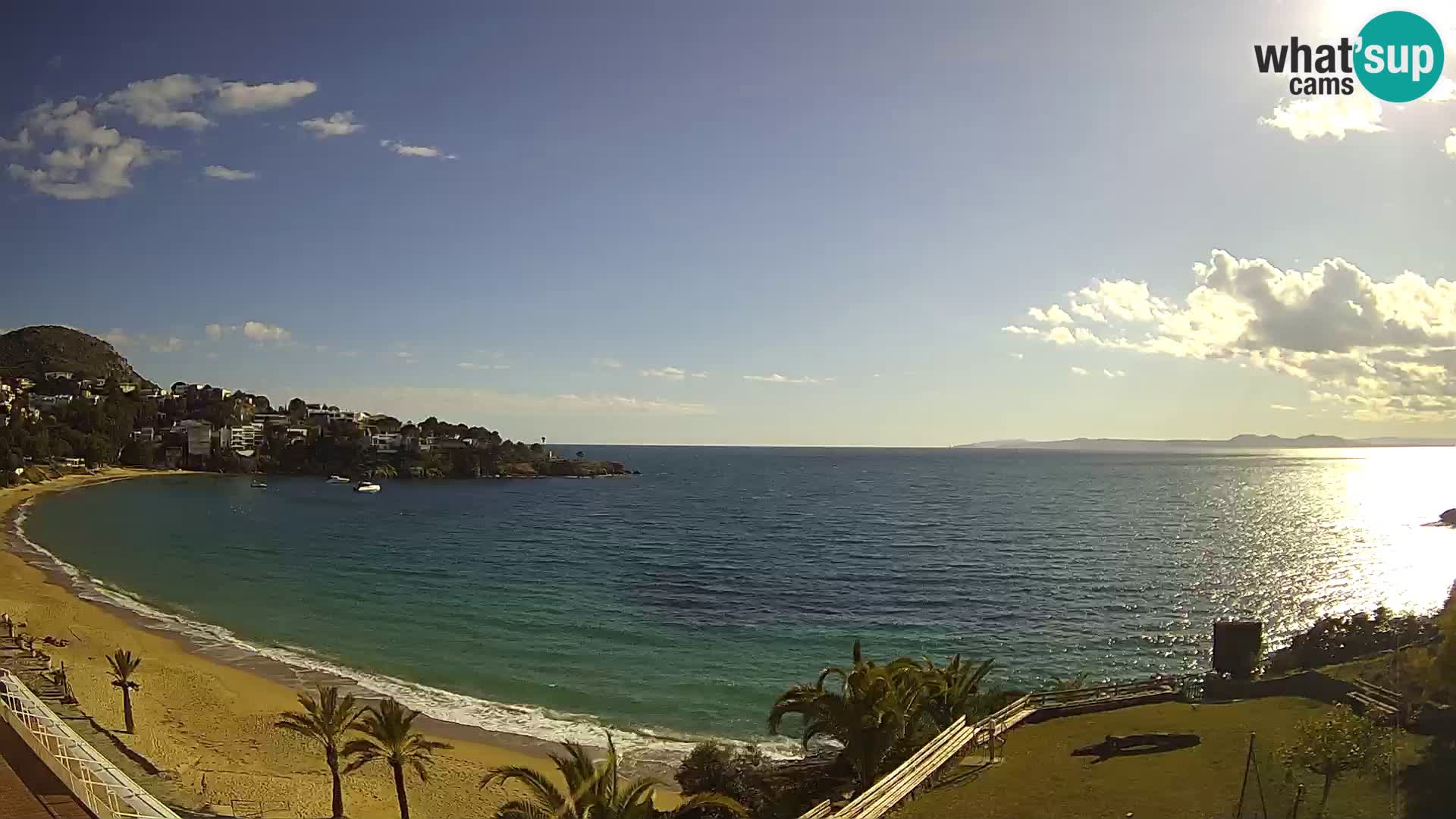 Plaža de l’Almadrava Spletna kamera Roses – Costa Brava – Španija