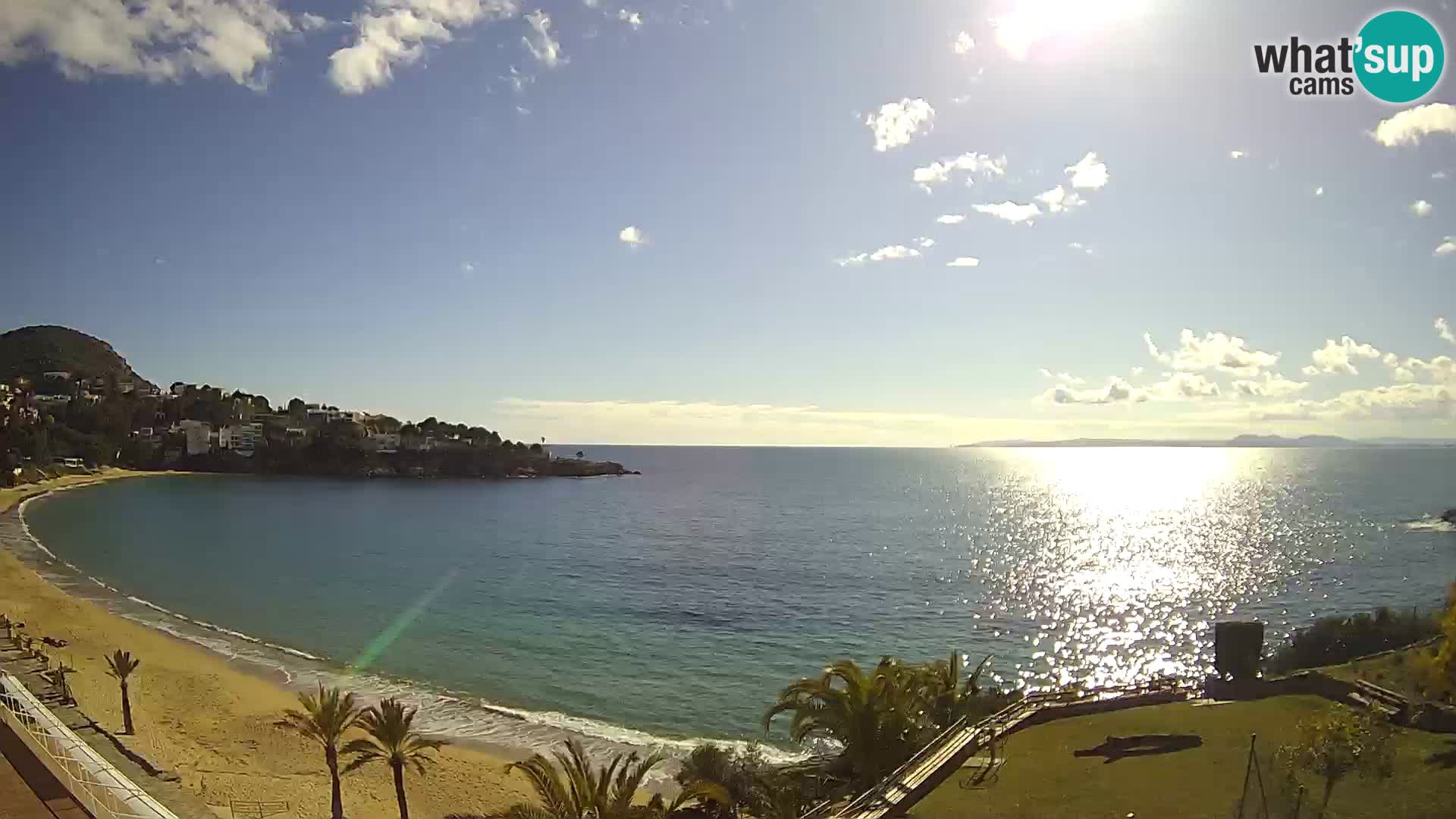 Plaža de l’Almadrava Spletna kamera Roses – Costa Brava – Španija