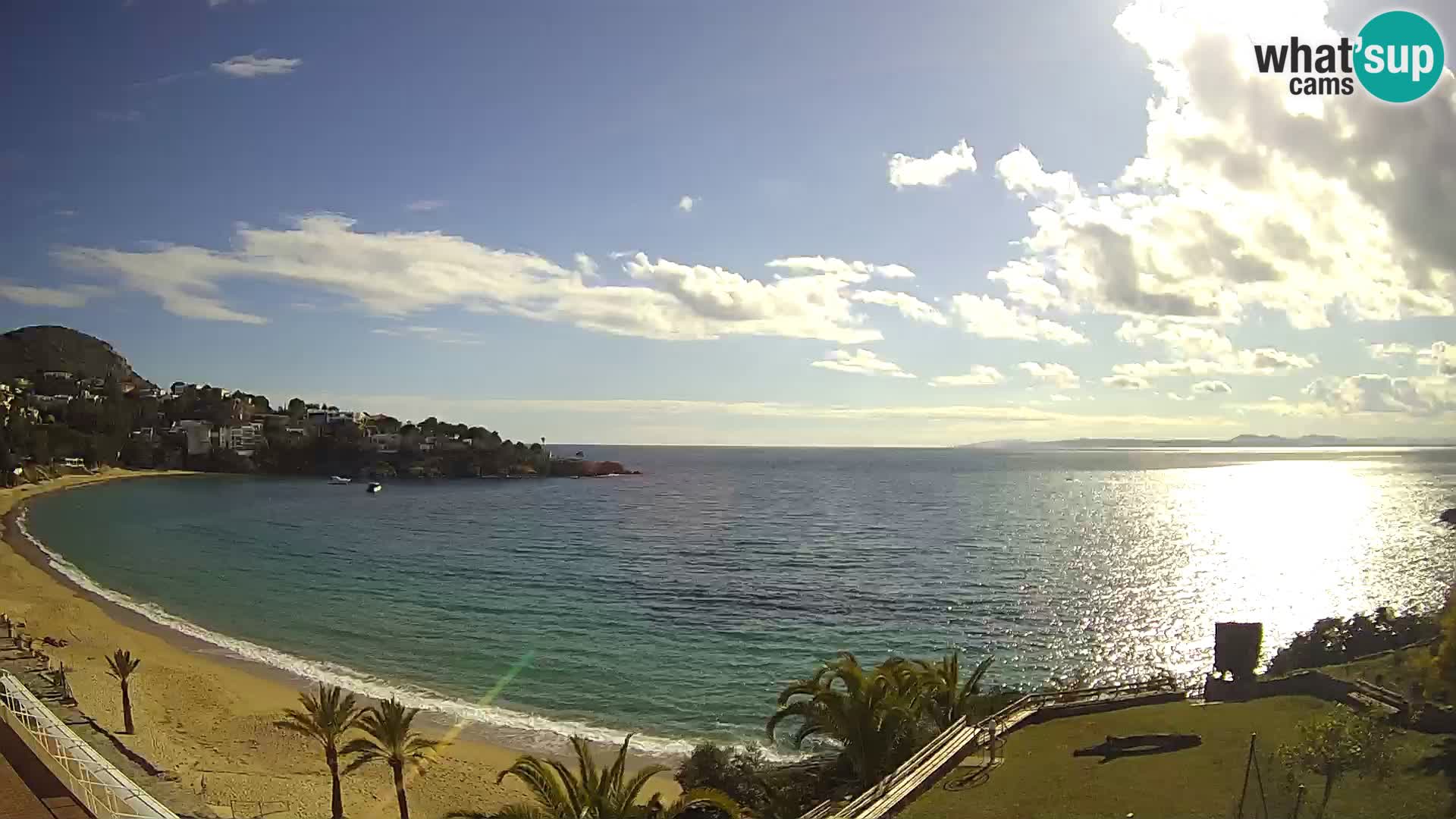 Plaža de l’Almadrava Spletna kamera Roses – Costa Brava – Španija