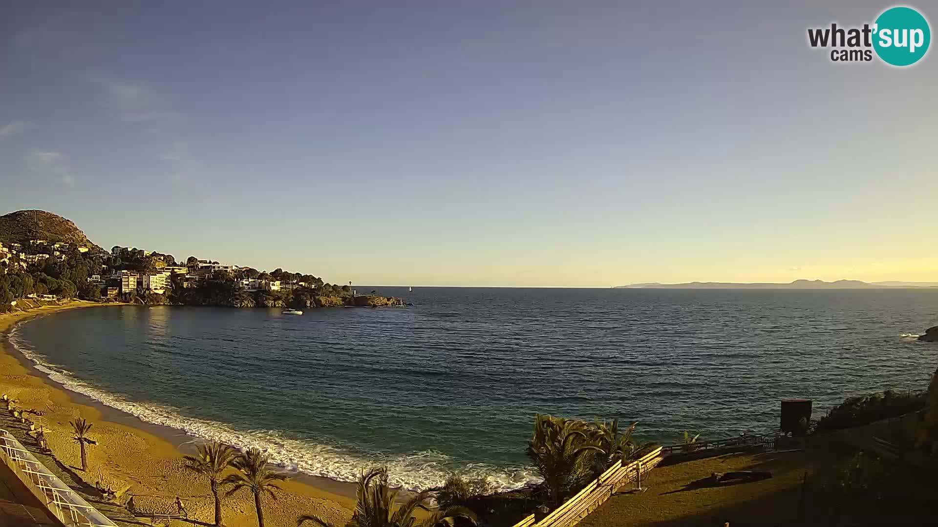 Playa de l’Almadrava camera en vivo Roses – Costa Brava – Espana