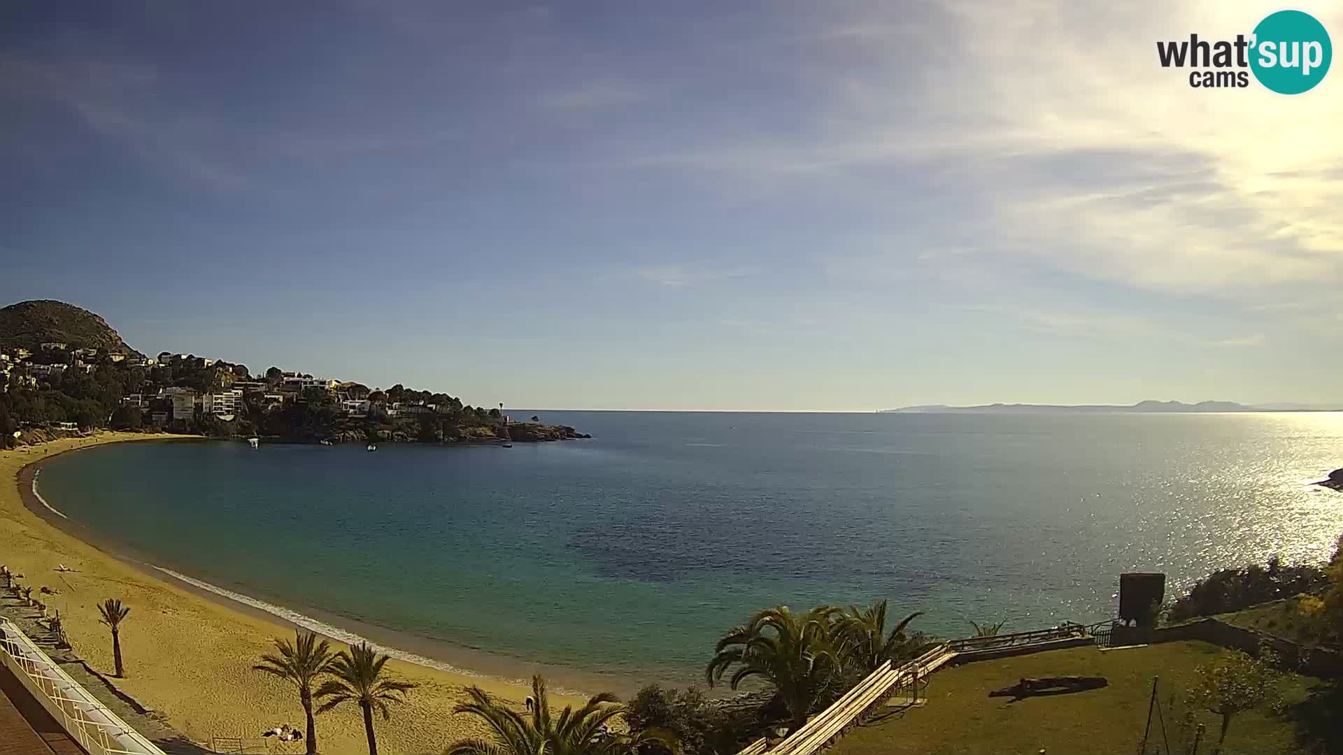 Playa de l’Almadrava camera en vivo Roses – Costa Brava – Espana