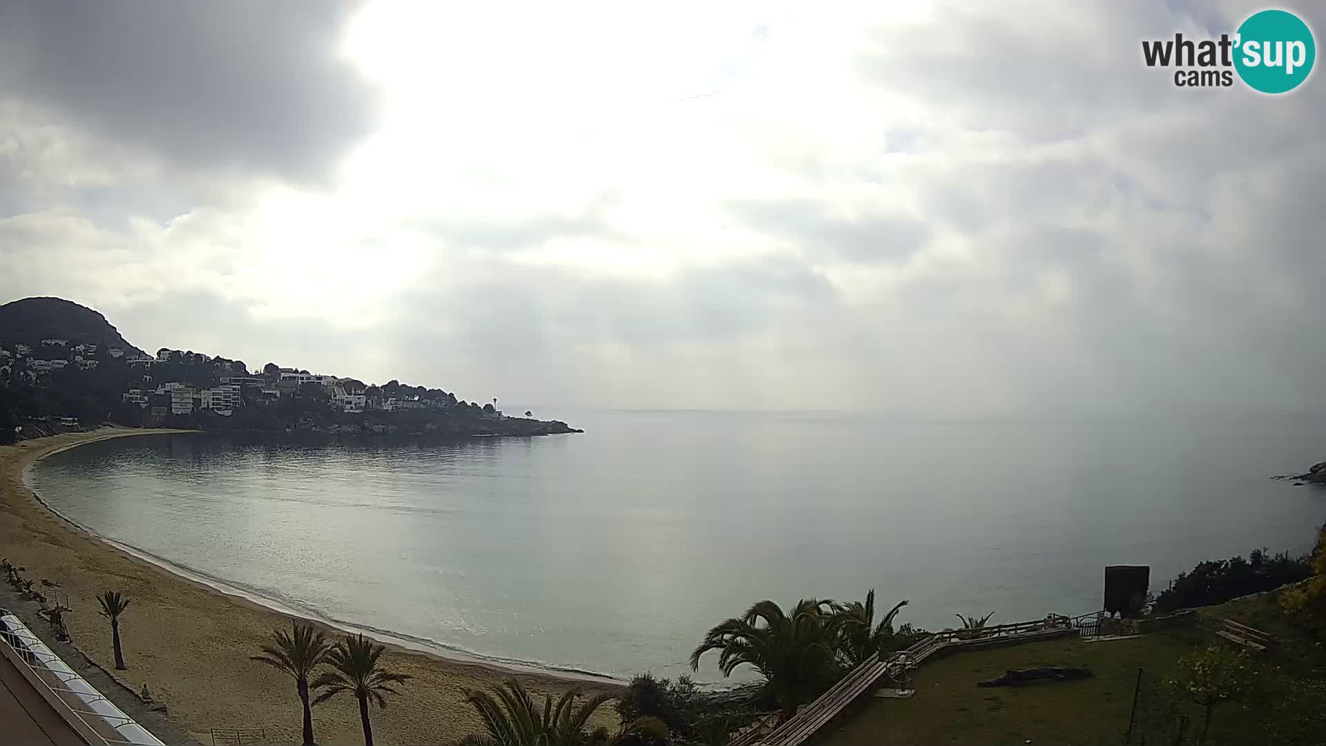 Plaža de l’Almadrava Spletna kamera Roses – Costa Brava – Španija