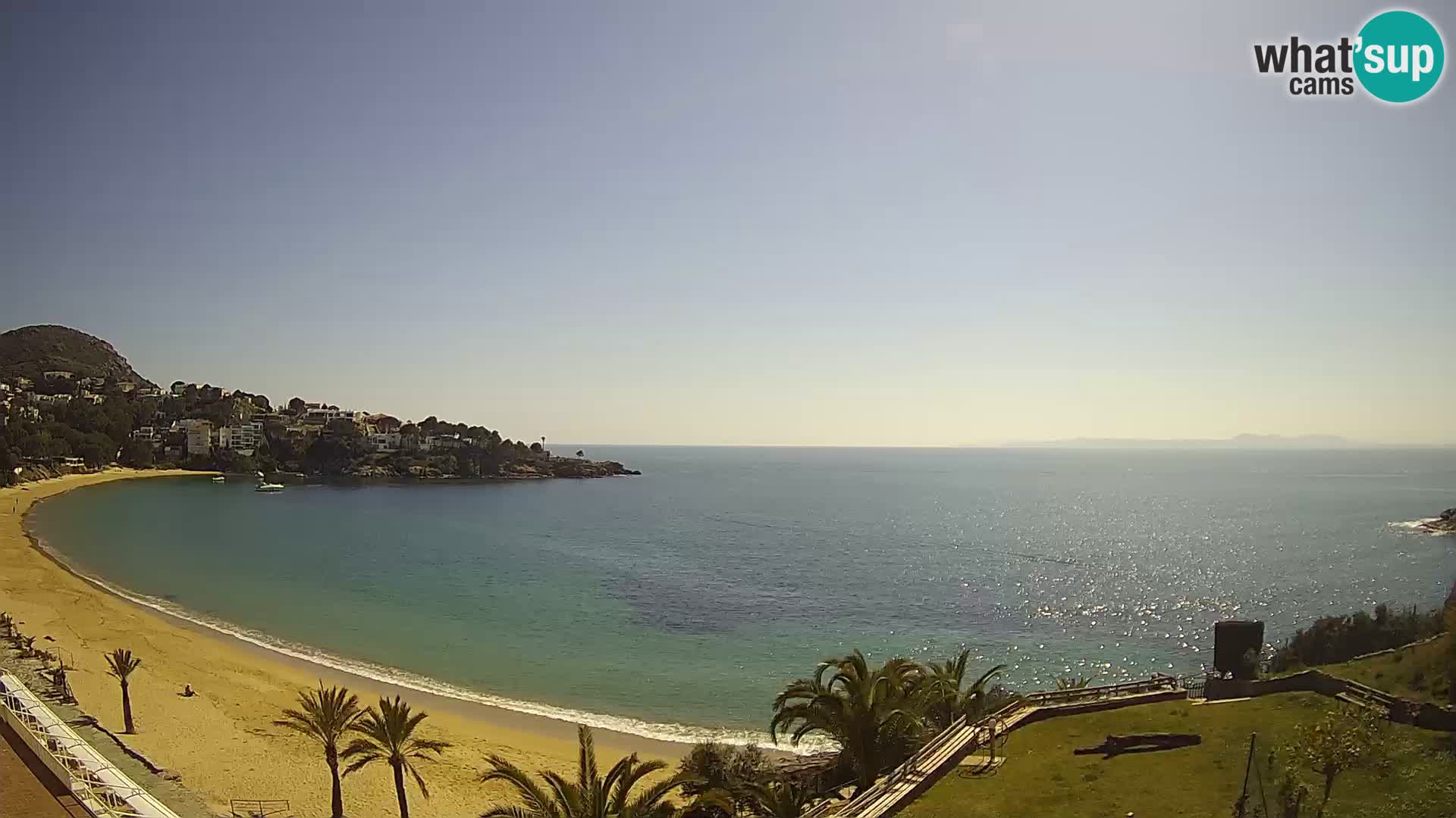 Platja de l’Almadrava Strand Webcam Roses – Costa Brava – Spanien