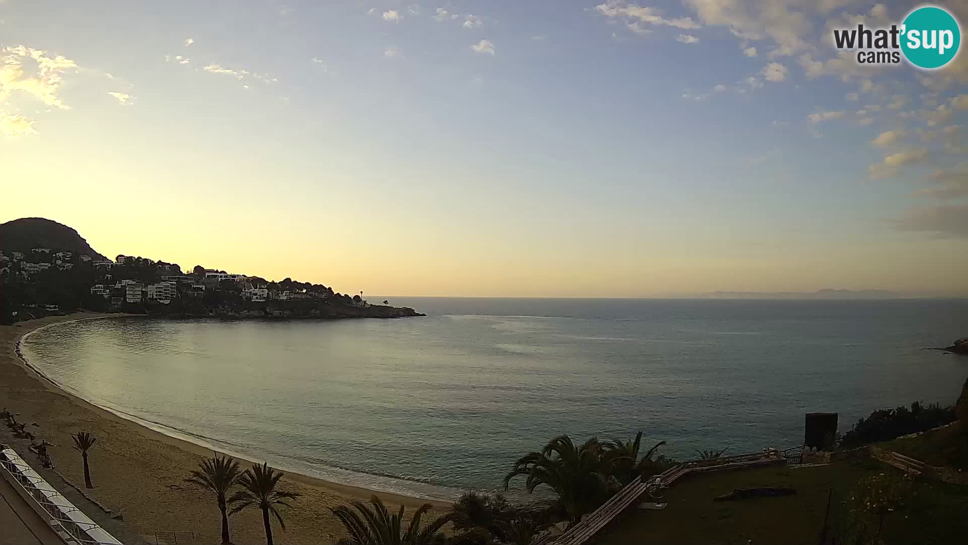 Plage de l&rsquo;Almadrava Livecam Roses – Costa Brava – Espagne