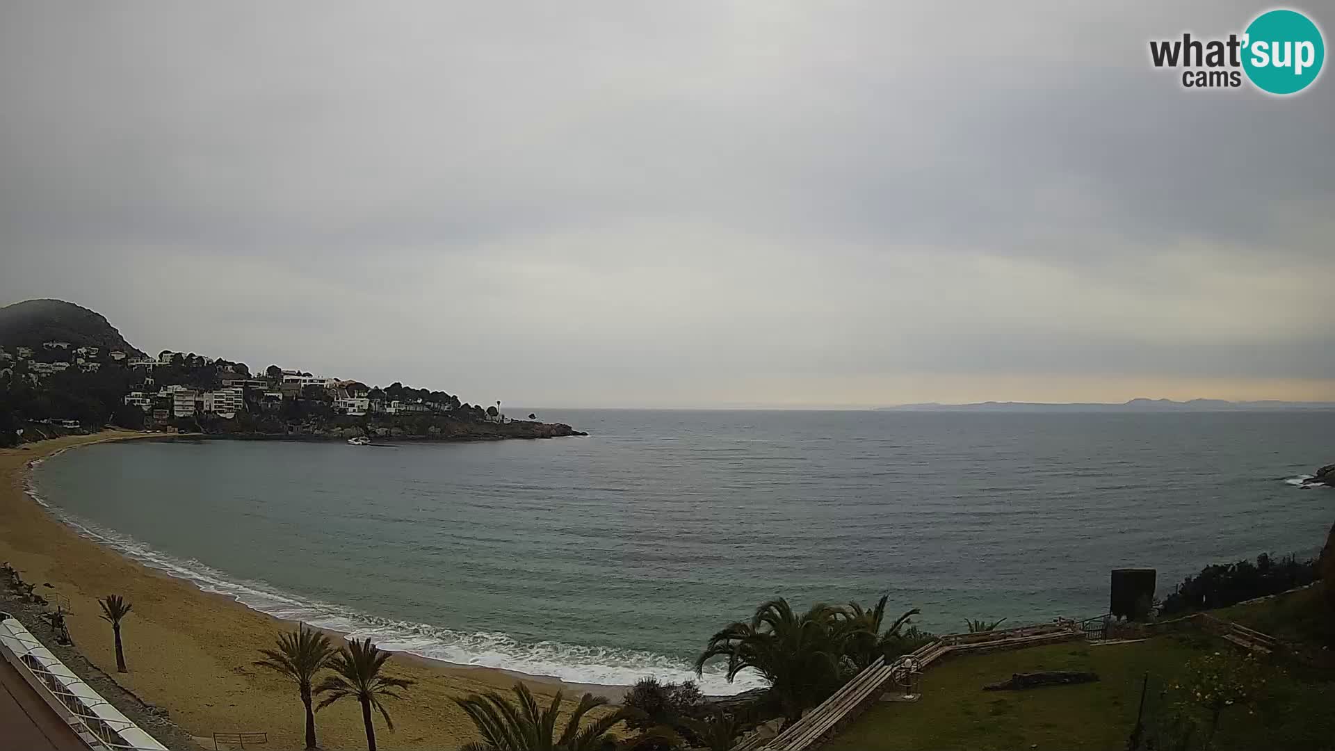 Platja de l’Almadrava beach Live Webcam Roses – Costa Brava – Spain