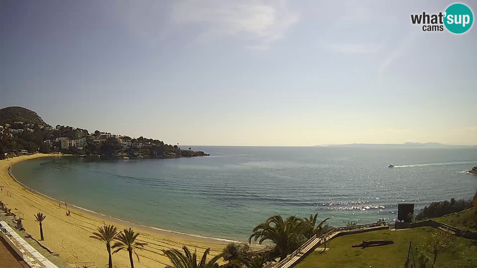 Plaža de l’Almadrava Spletna kamera Roses – Costa Brava – Španija