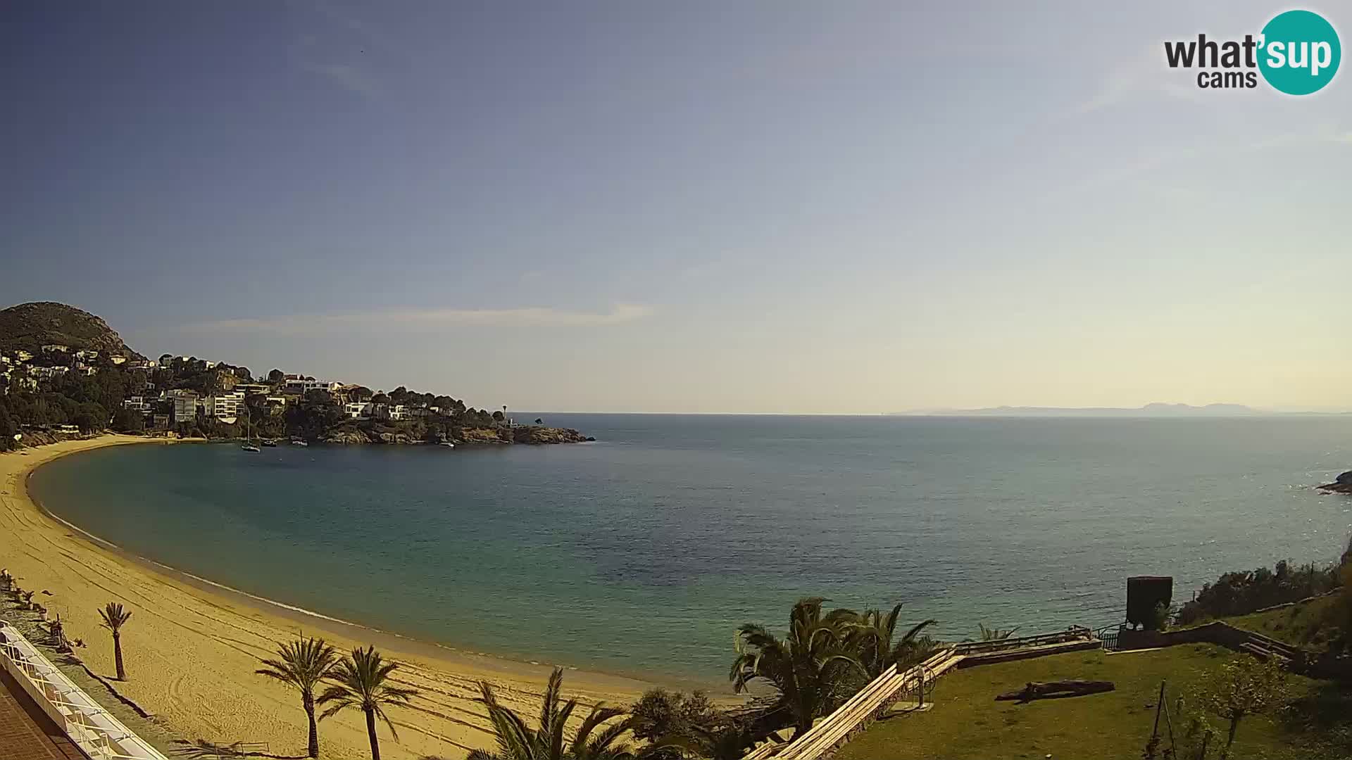 Platja de l’Almadrava Strand Webcam Roses – Costa Brava – Spanien