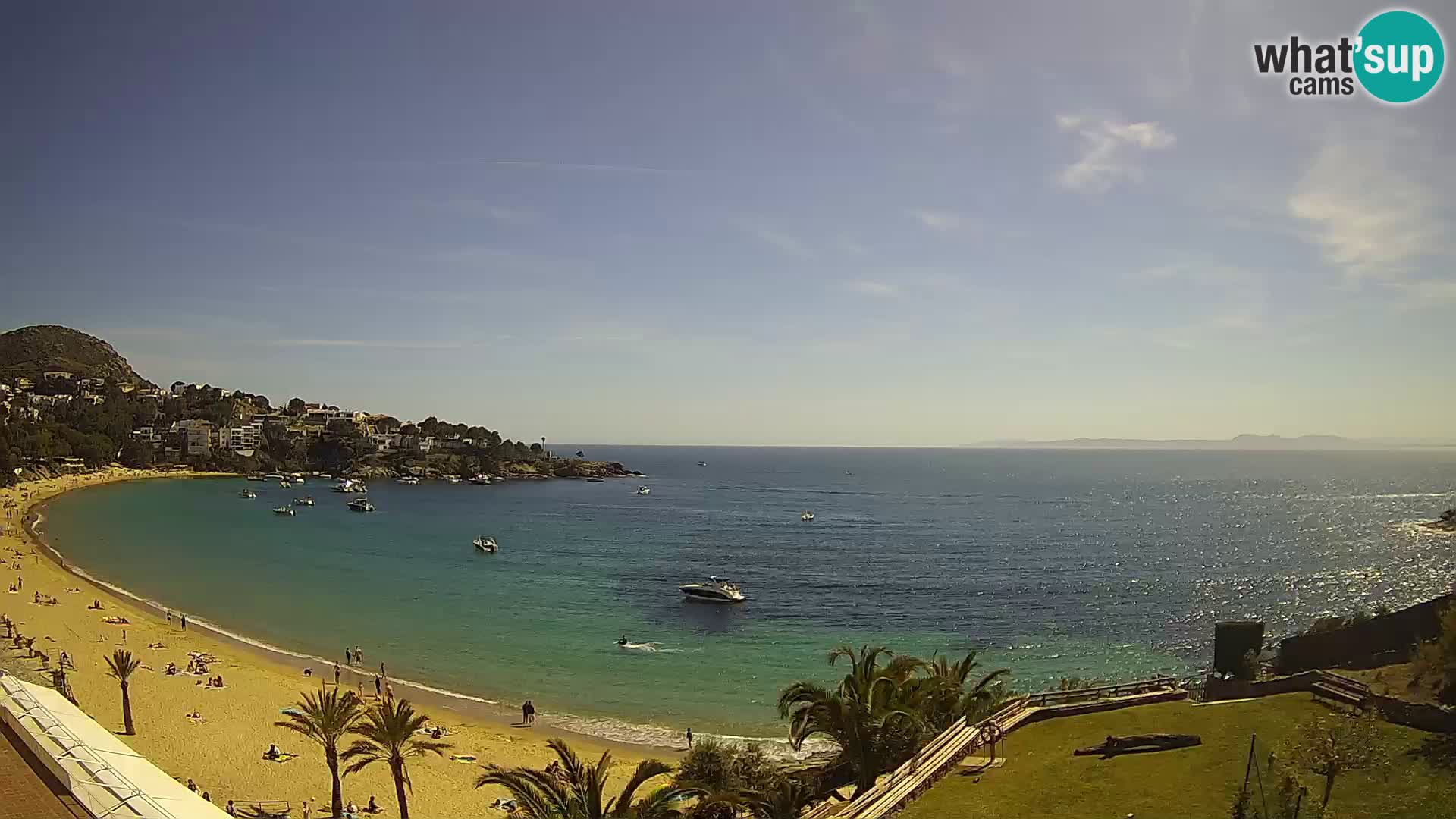 Platja de l’Almadrava beach Live Webcam Roses – Costa Brava – Spain