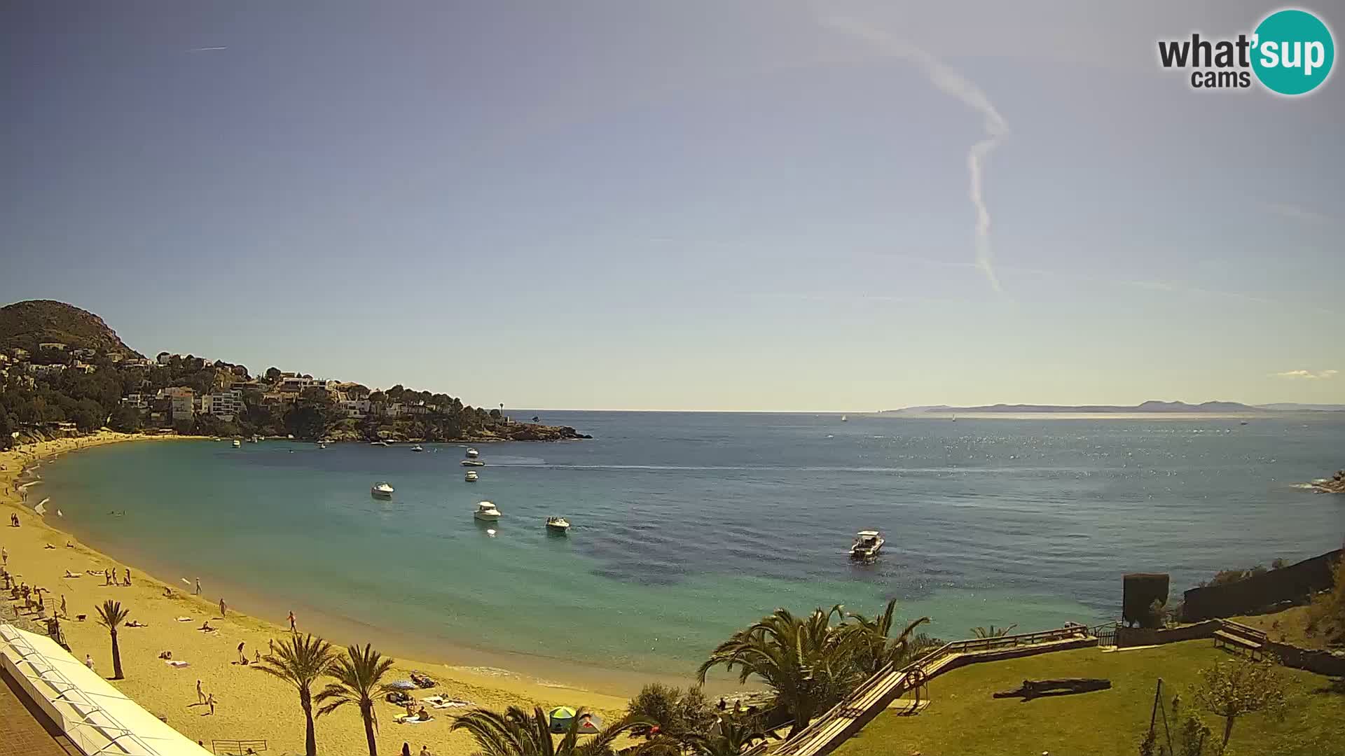 Plaža de l’Almadrava Spletna kamera Roses – Costa Brava – Španija