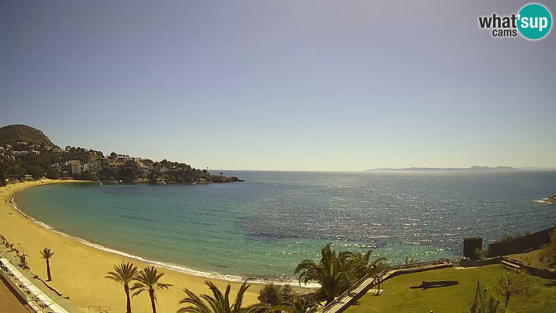 Platja de l’Almadrava Strand Webcam Roses – Costa Brava – Spanien