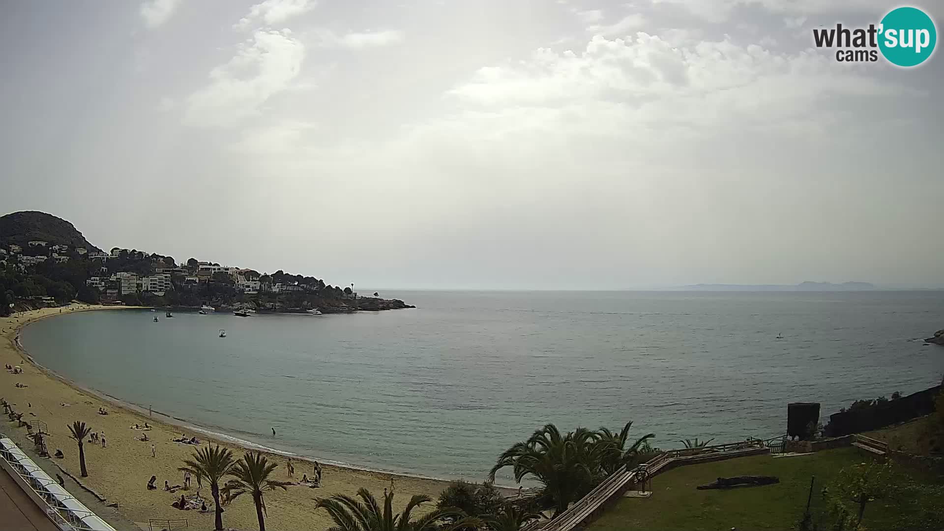 Plaža de l’Almadrava Spletna kamera Roses – Costa Brava – Španija