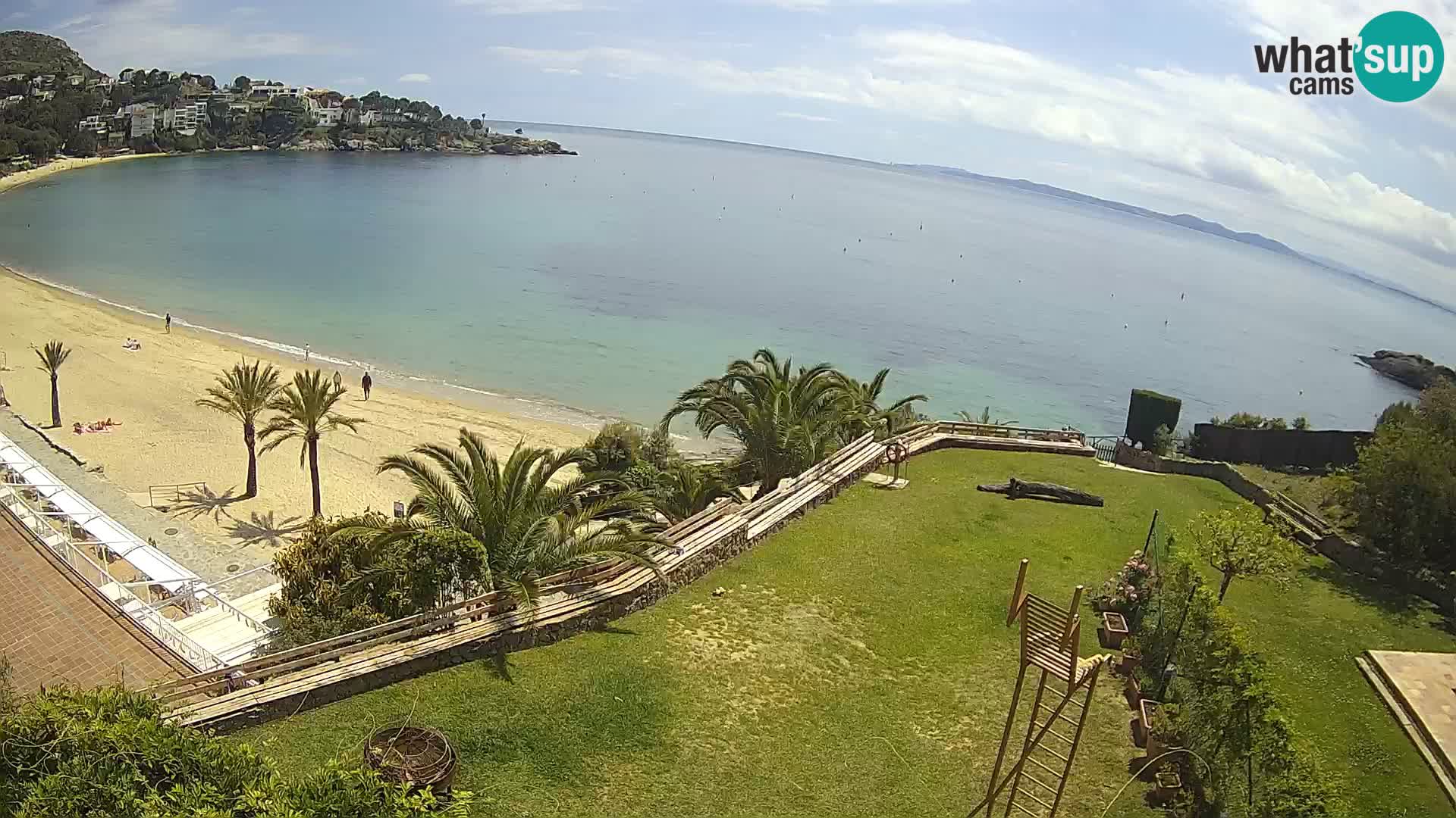 Platja de l’Almadrava beach Live Webcam Roses – Costa Brava – Spain