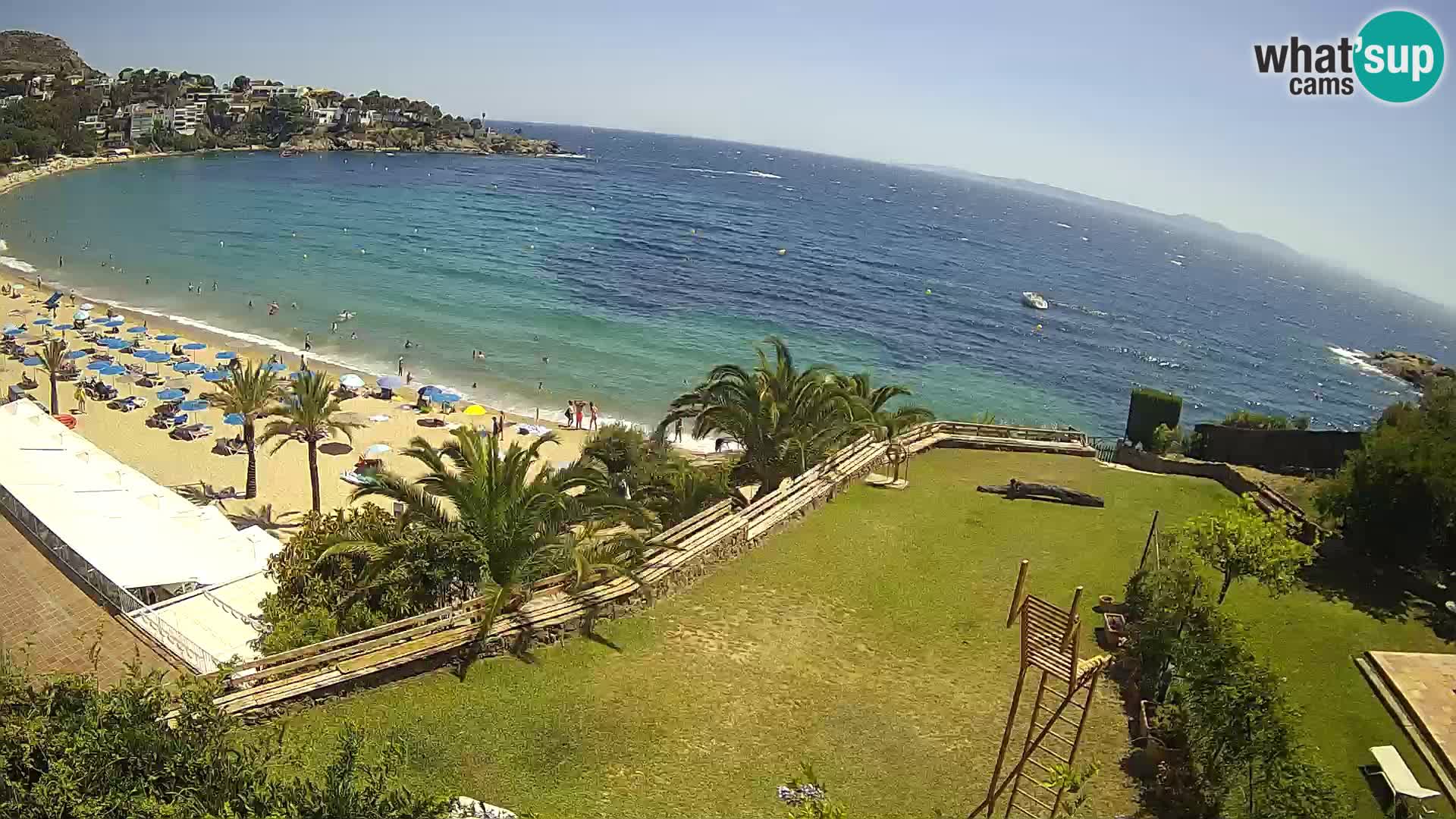 Platja de l’Almadrava beach Live Webcam Roses – Costa Brava – Spain