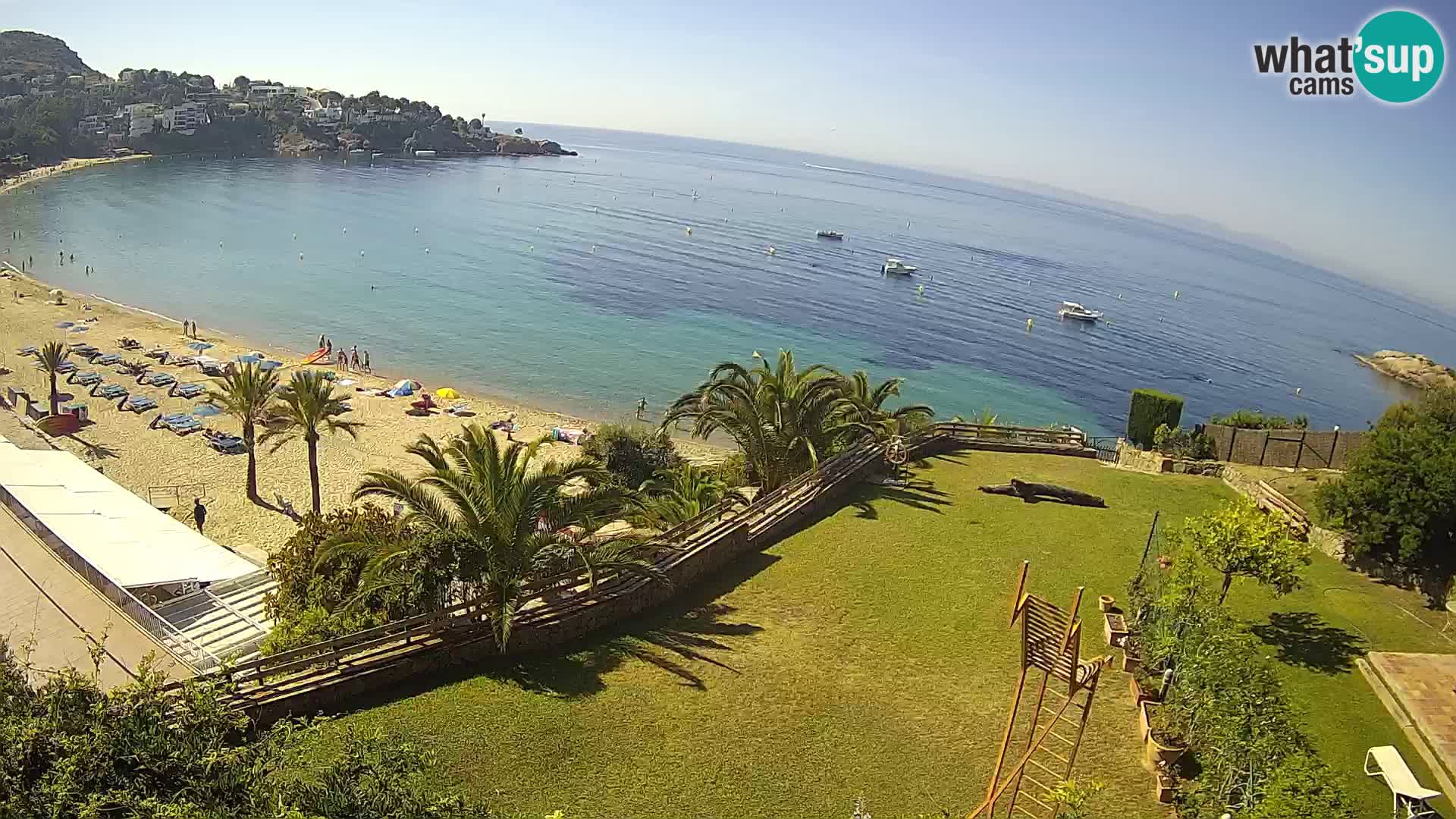 Platja de l’Almadrava beach Live Webcam Roses – Costa Brava – Spain
