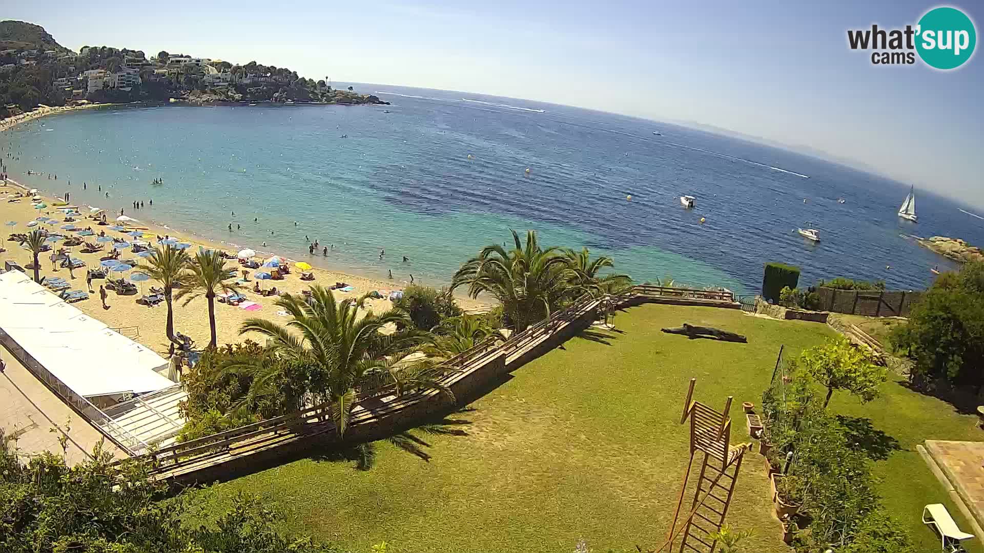 Platja de l’Almadrava beach Live Webcam Roses – Costa Brava – Spain